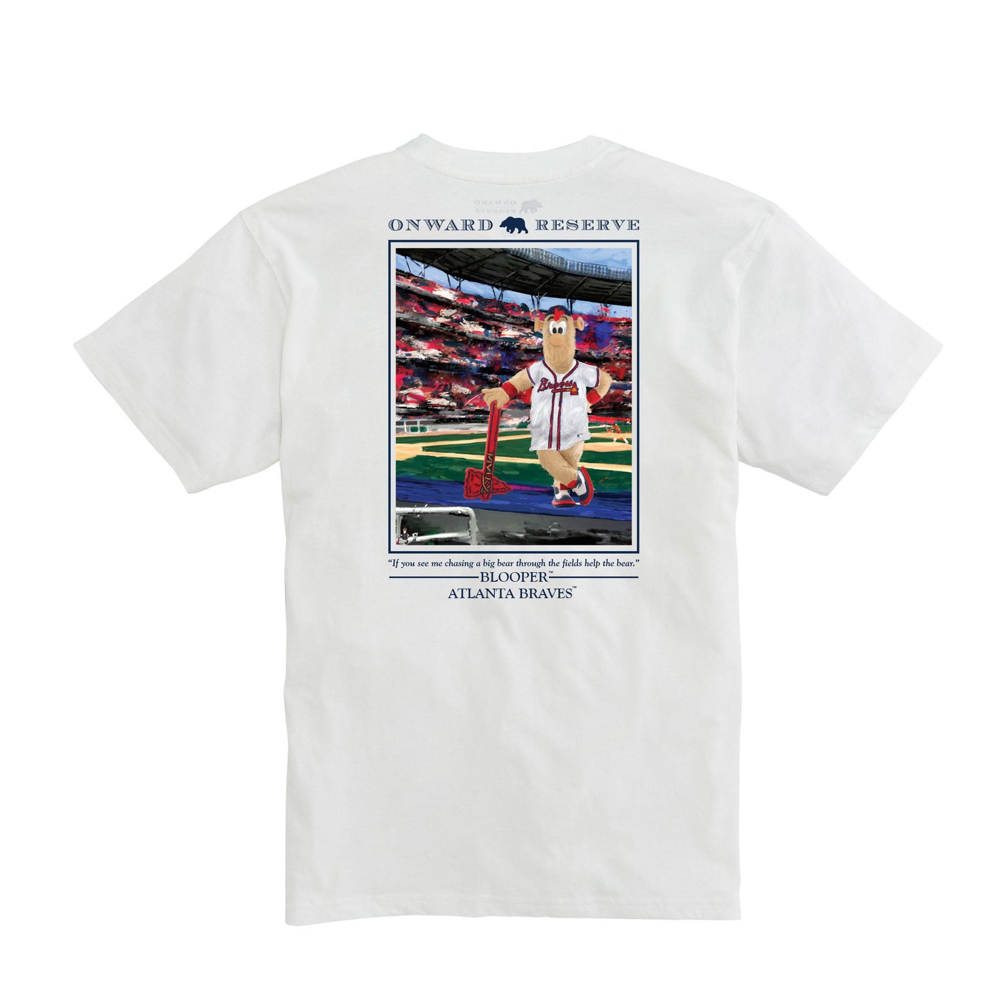 Atlanta Braves Blooper Tee - White