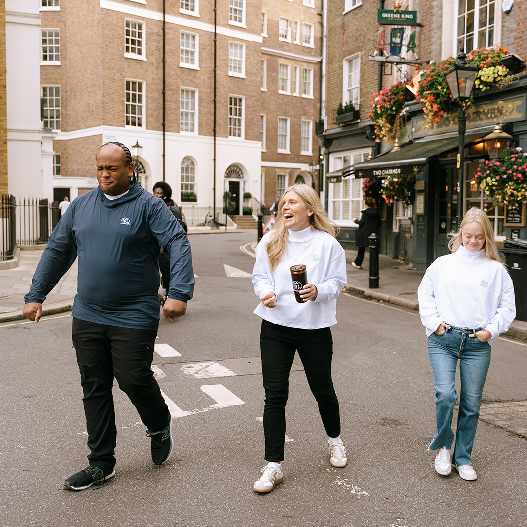 SEEABILITY Ladies Mock Neck Pullover - White