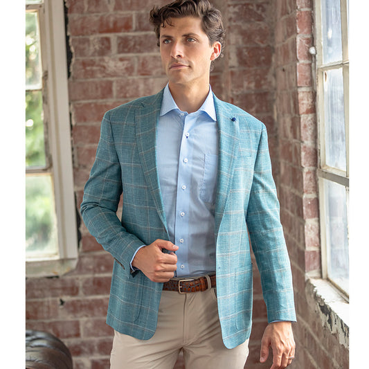 Loro Piana Riverside Windowpane Sport Coat