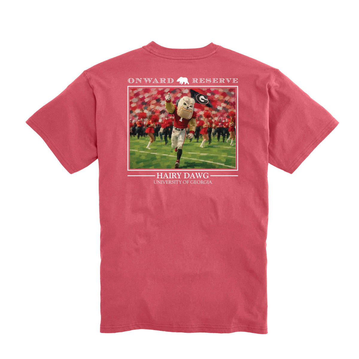 UGA Youth Hairy Dawg Tee - Washed Red
