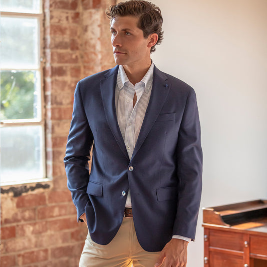 Year Round Classic Sport Coat - True Navy
