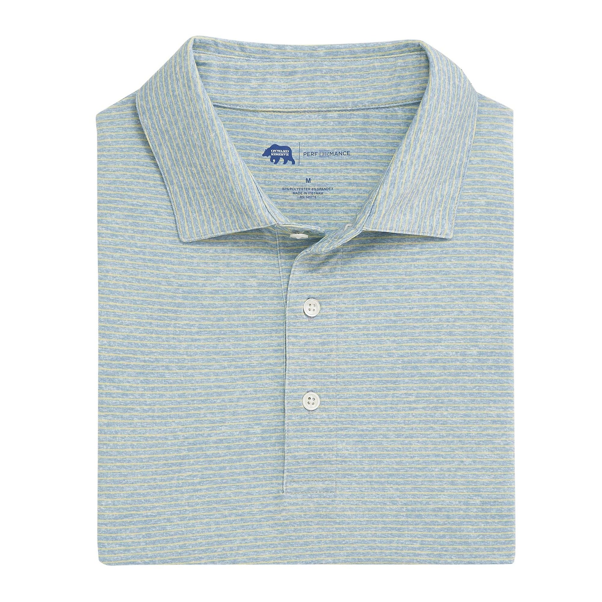 Birdie Stripe Performance Polo - Onward Reserve