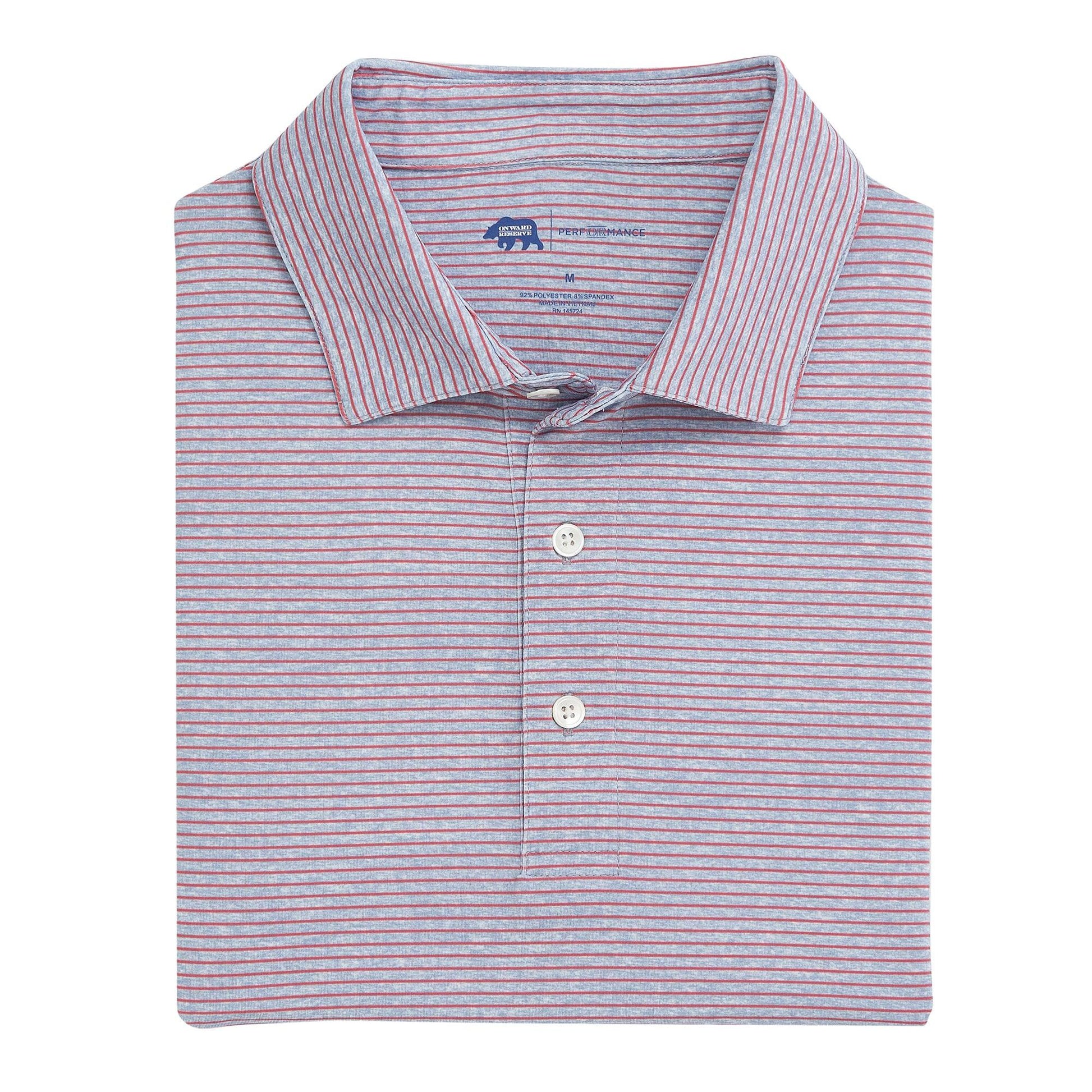 Birdie Stripe Performance Polo - Onward Reserve