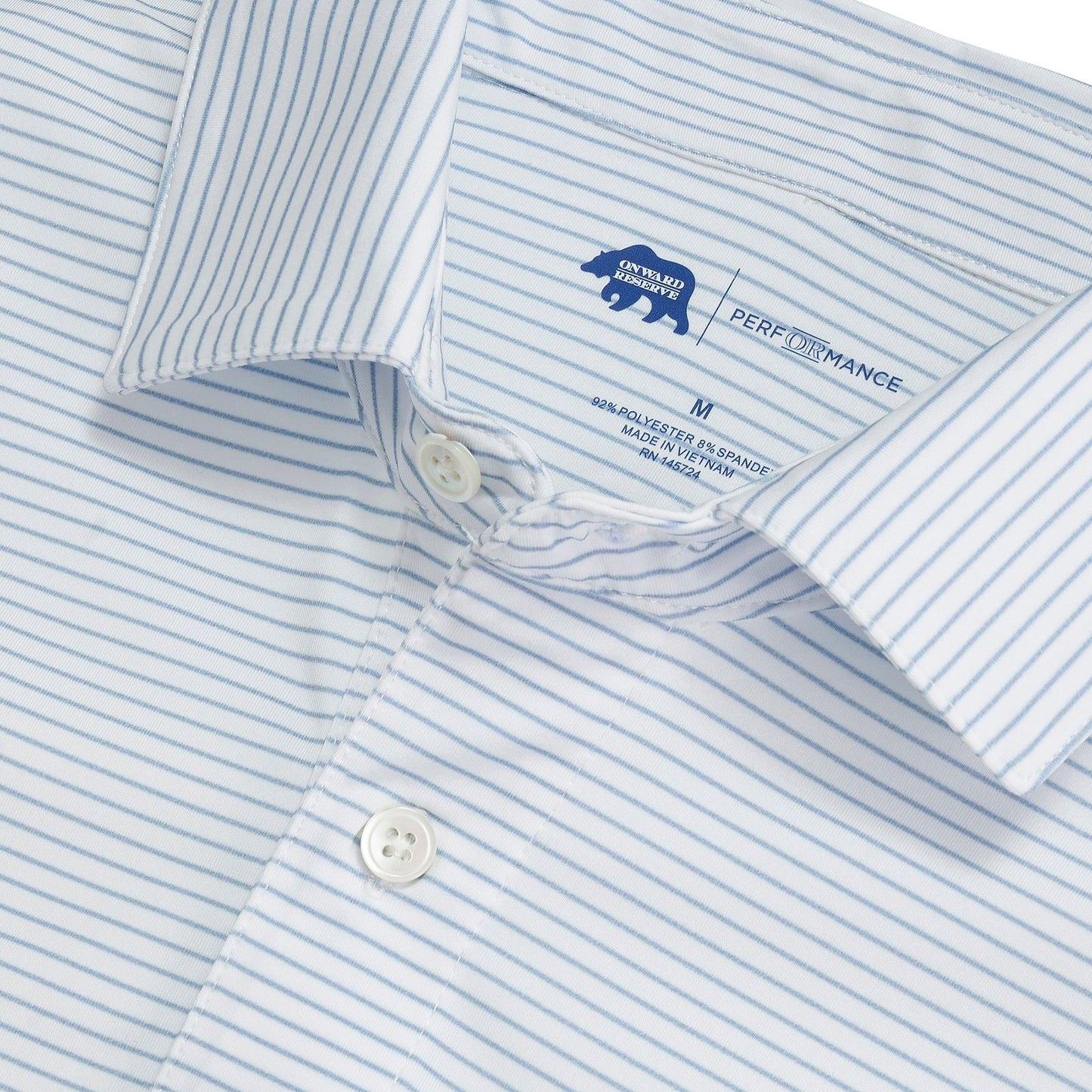 Birdie Stripe Performance Polo - Onward Reserve