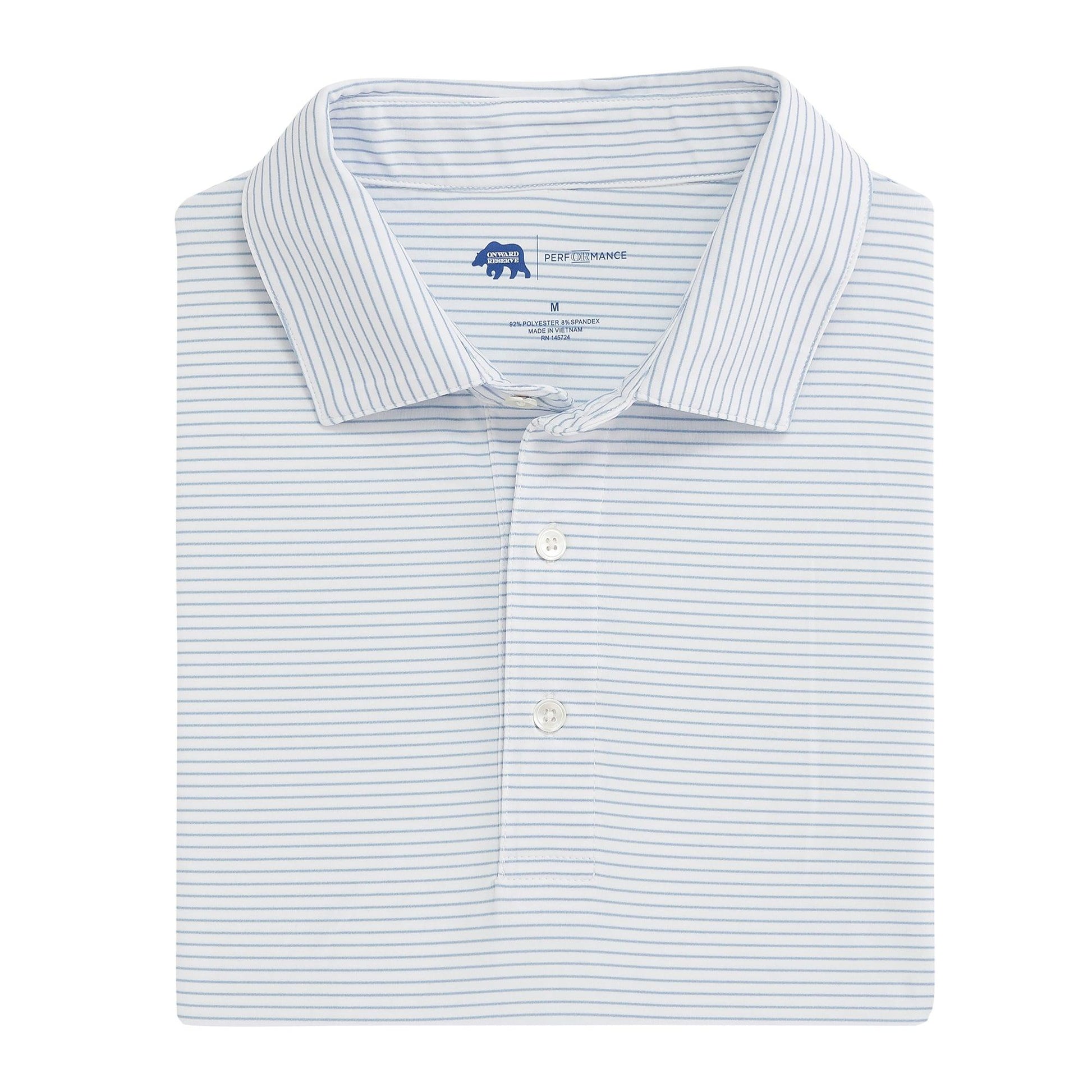 Birdie Stripe Performance Polo - Onward Reserve