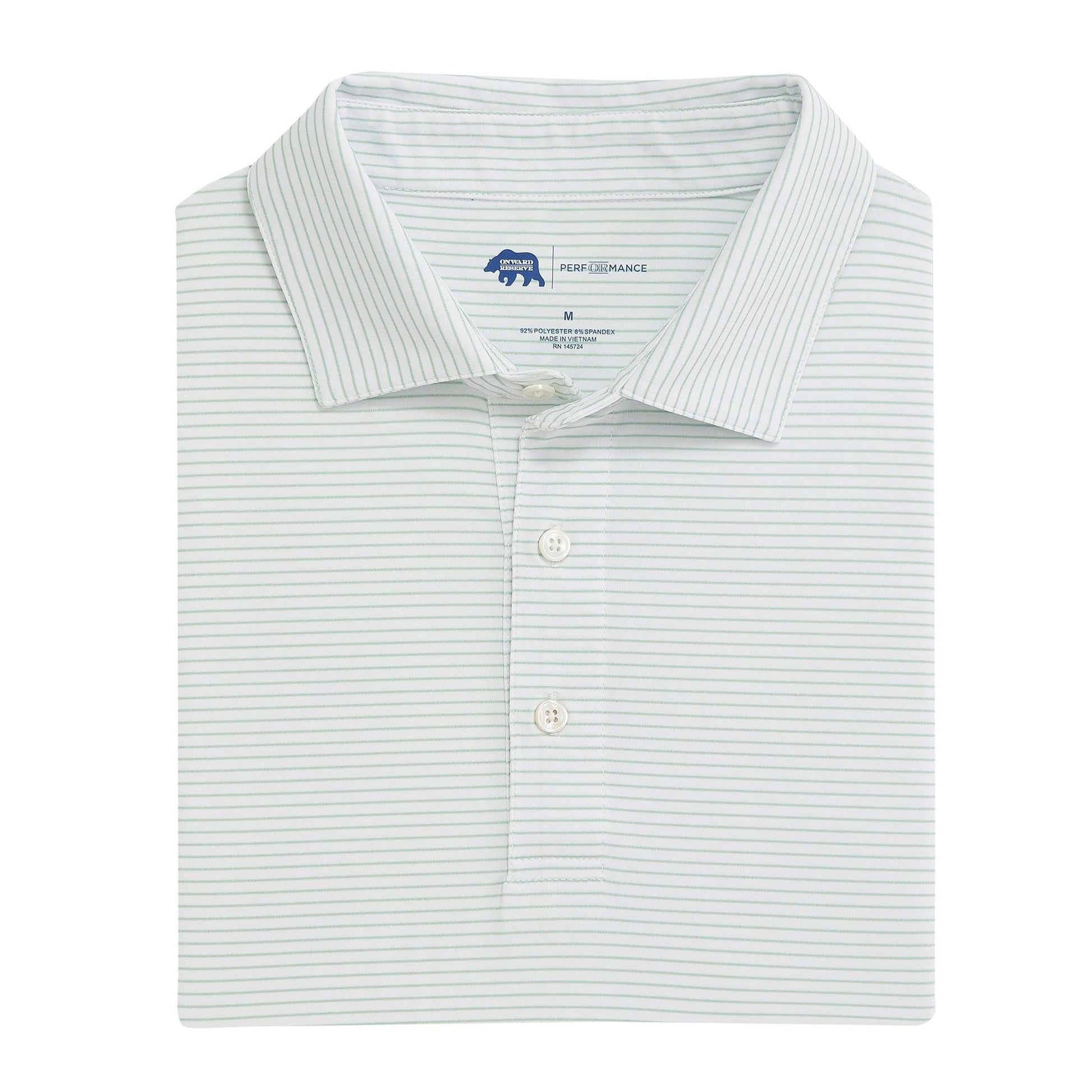 Birdie Stripe Performance Polo - Onward Reserve