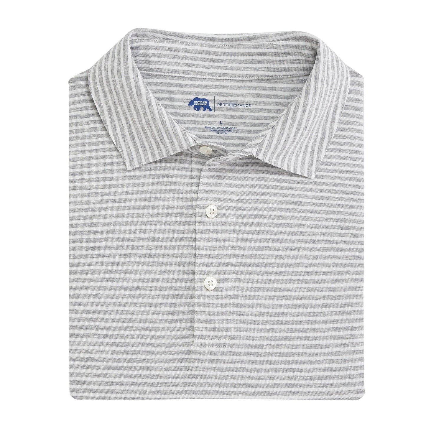 Row Stripe Icon Polo - Onward Reserve