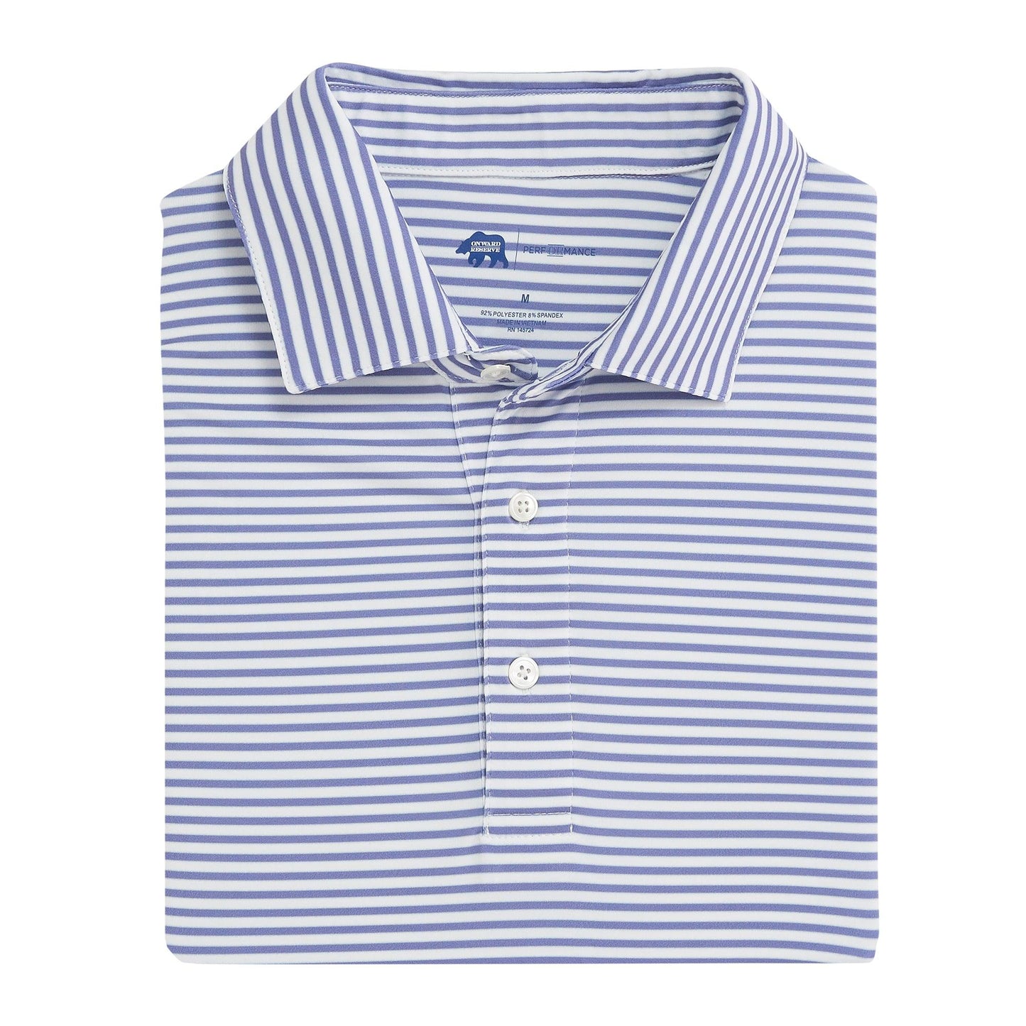 Mulligan Stripe Performance Polo - Onward Reserve