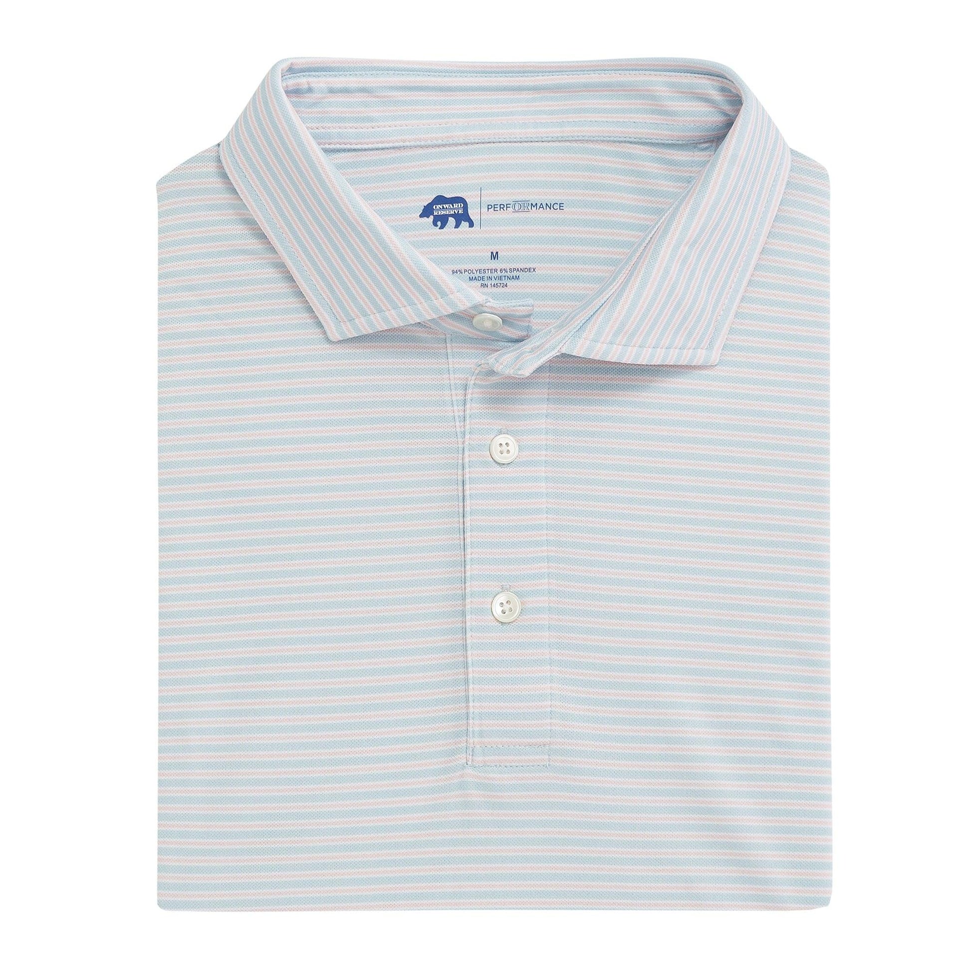 Trophy Stripe Performance Pique - Onward Reserve