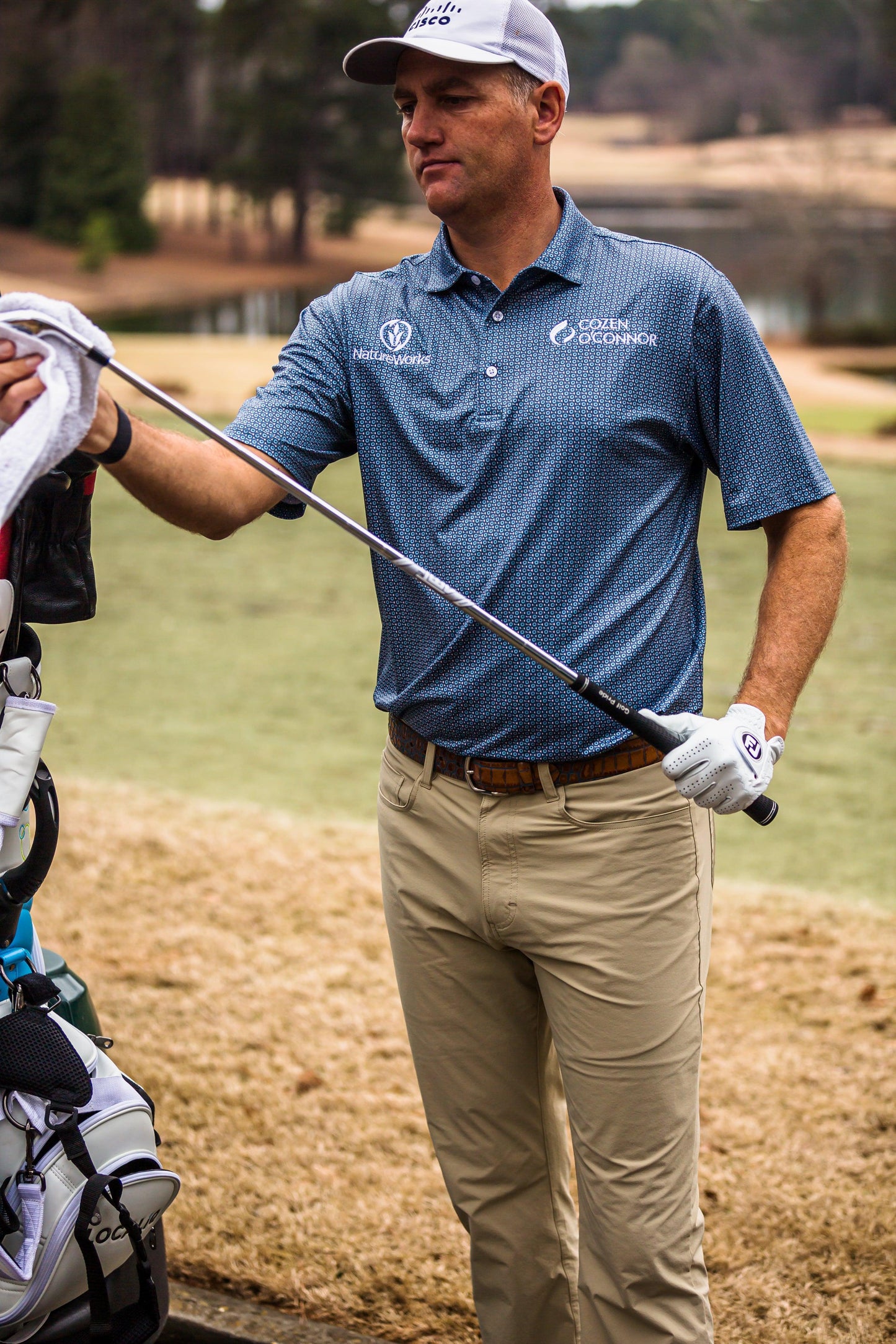 Shade Printed Performance Polo - Onward Reserve