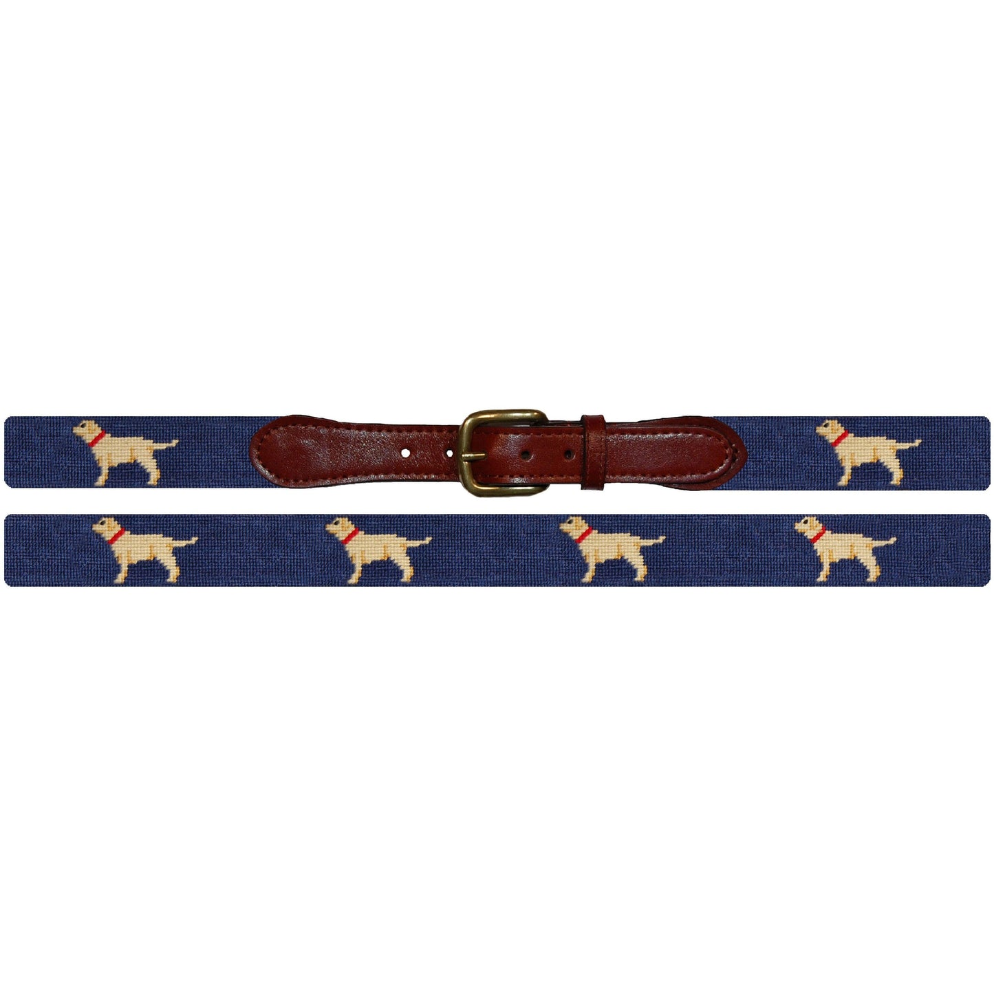 Yellow Lab Needlepoint Belt - OnwardReserve