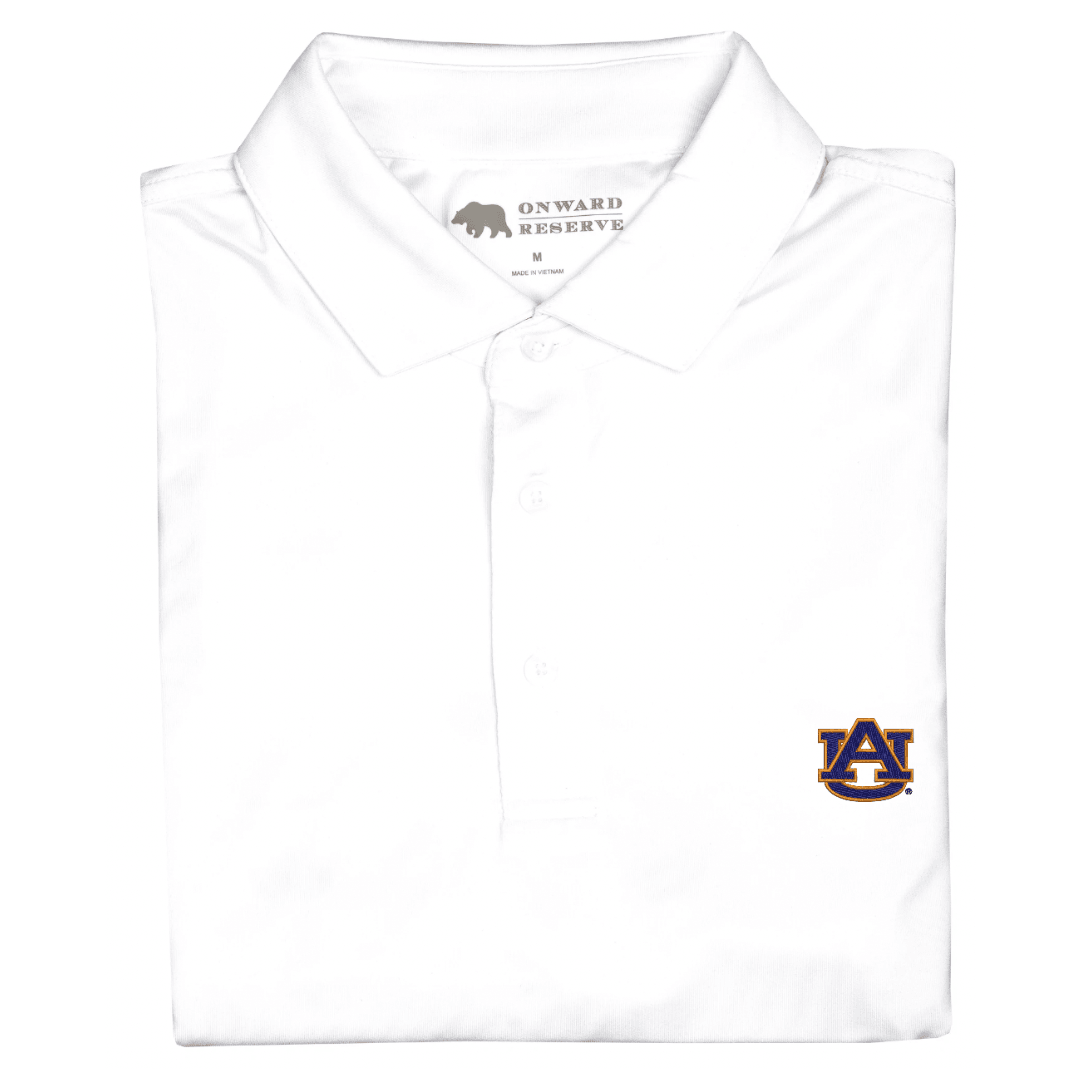 Solid Auburn Performance Polo - Onward Reserve