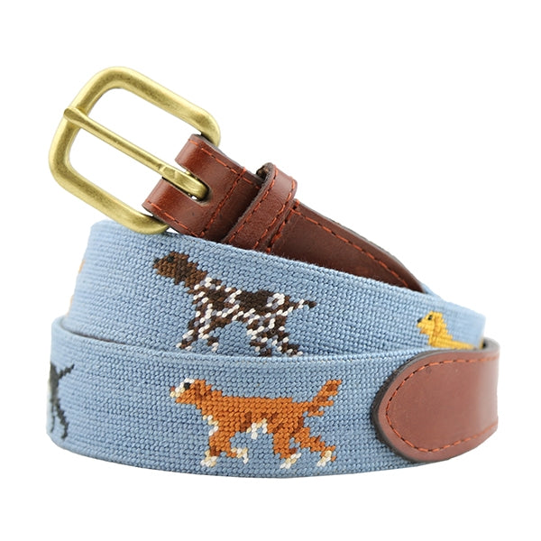 Dogs on Point Needlepoint Belt - OnwardReserve