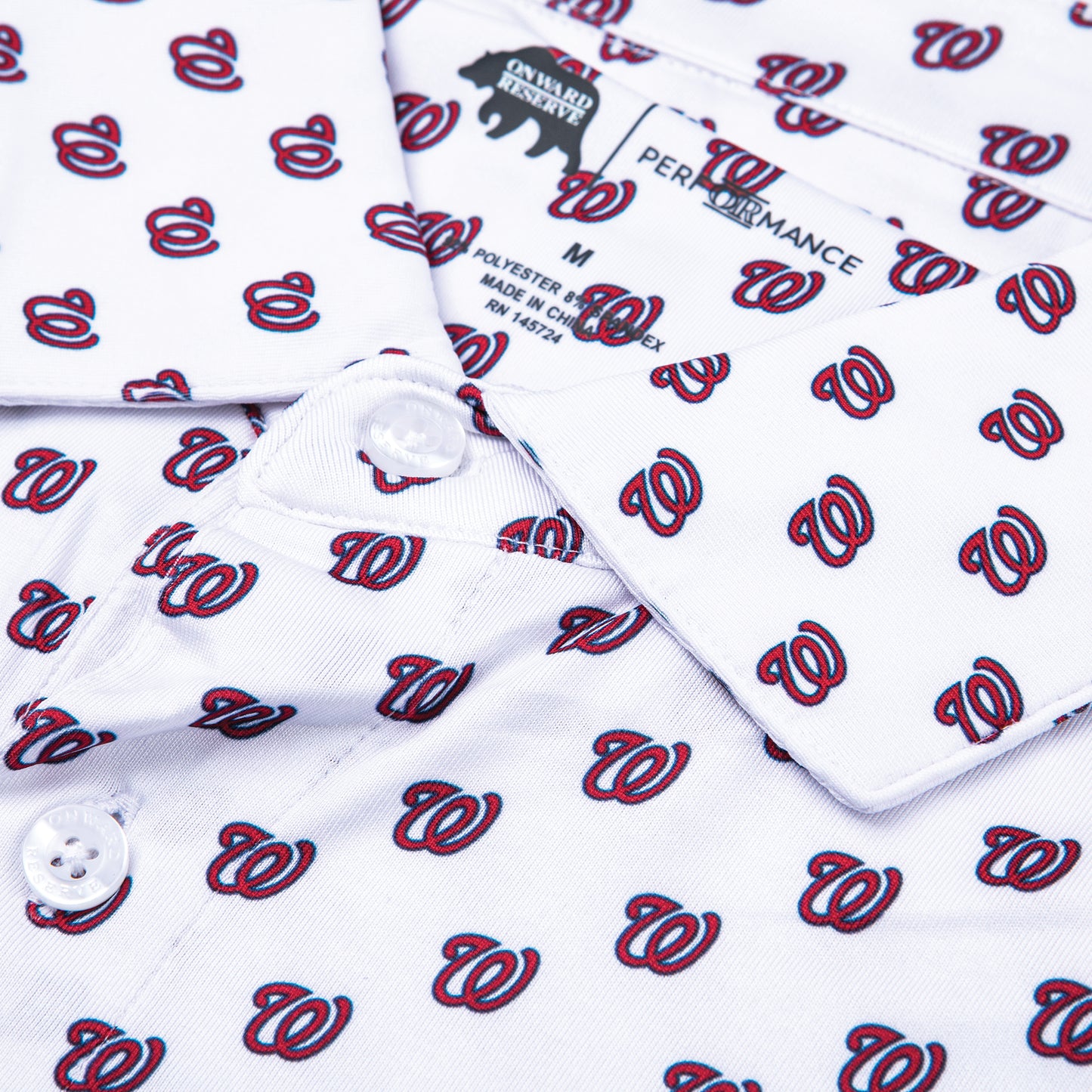 Washington Nationals Printed Performance Polo
