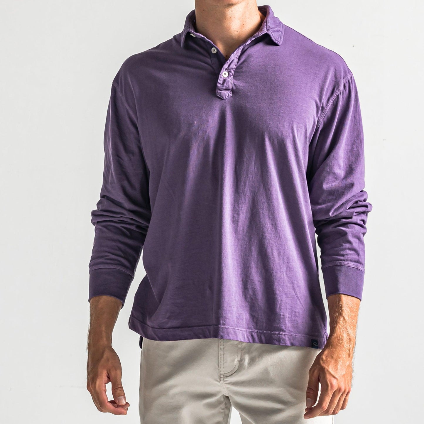 Perry Long Sleeve Polo - Loganberry - Onward Reserve