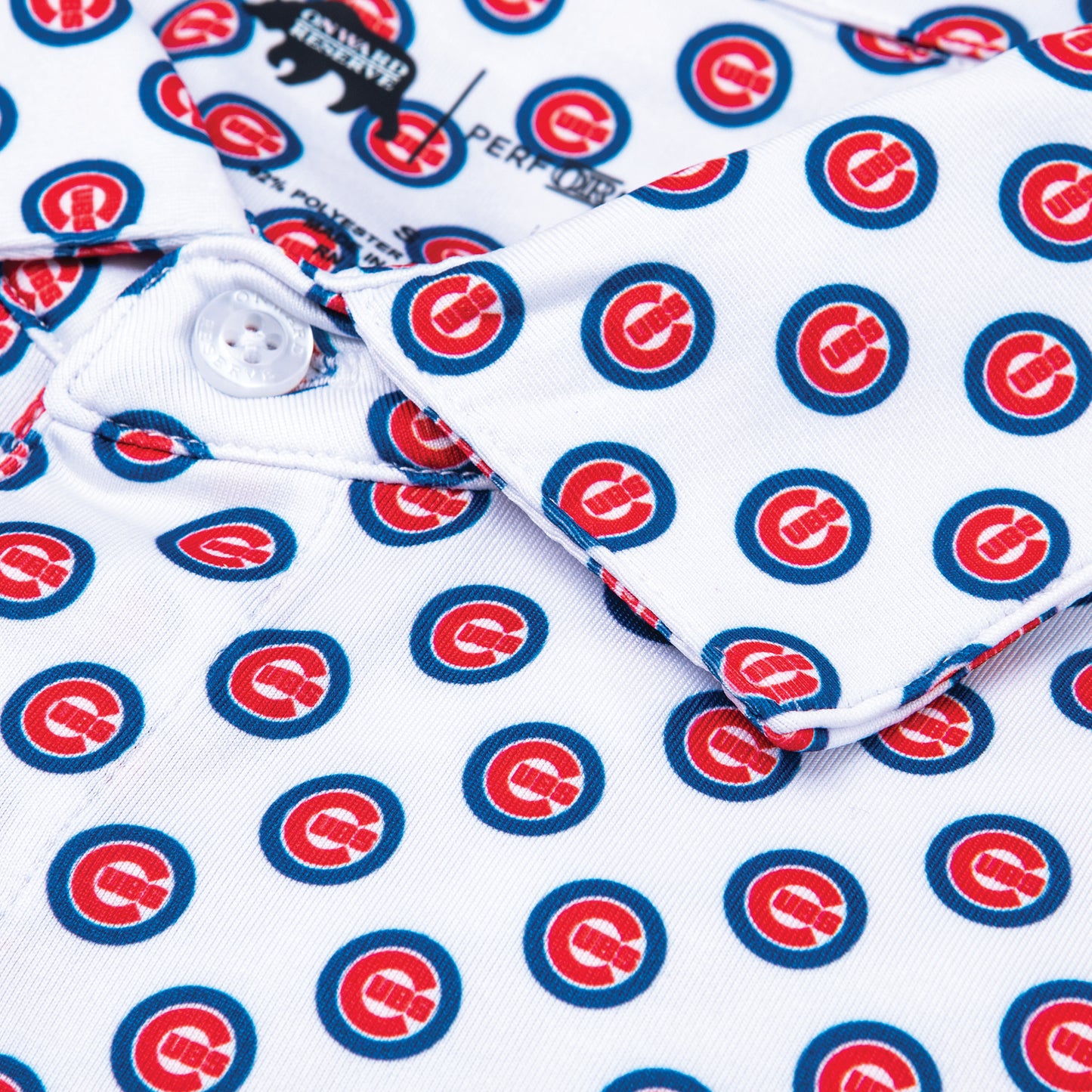 Chicago Cubs Printed Performance Polo