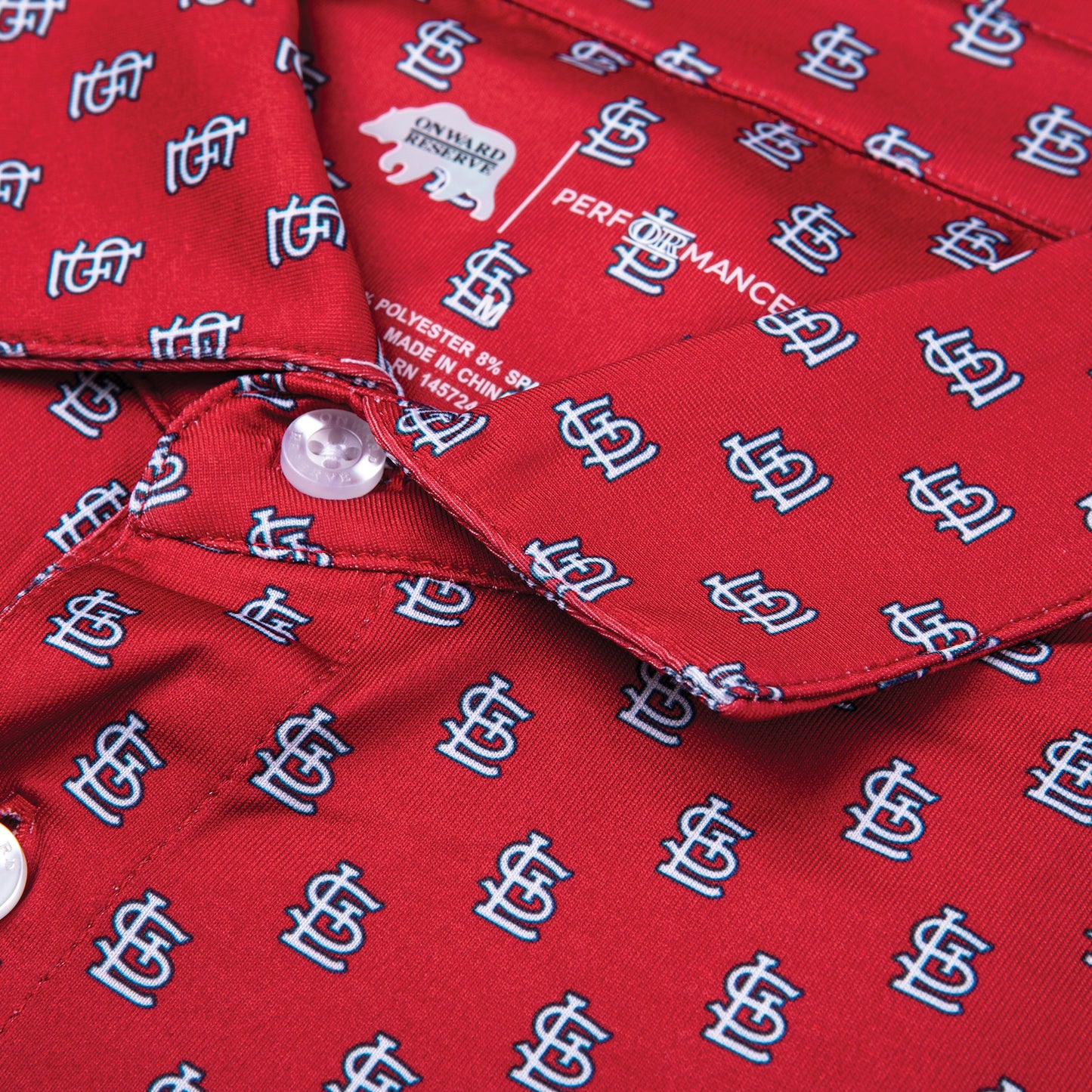 St. Louis Cardinals Printed Performance Polo