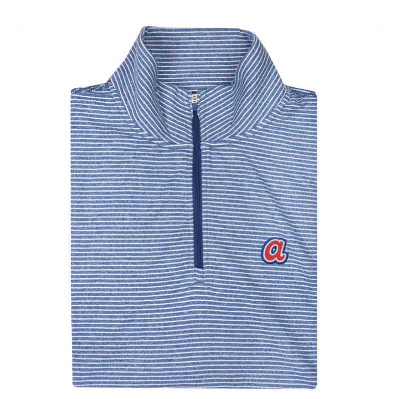 Atlanta Braves Cooperstown Flow Stripe Performance 1/4 Zip Pullover - Onward Reserve