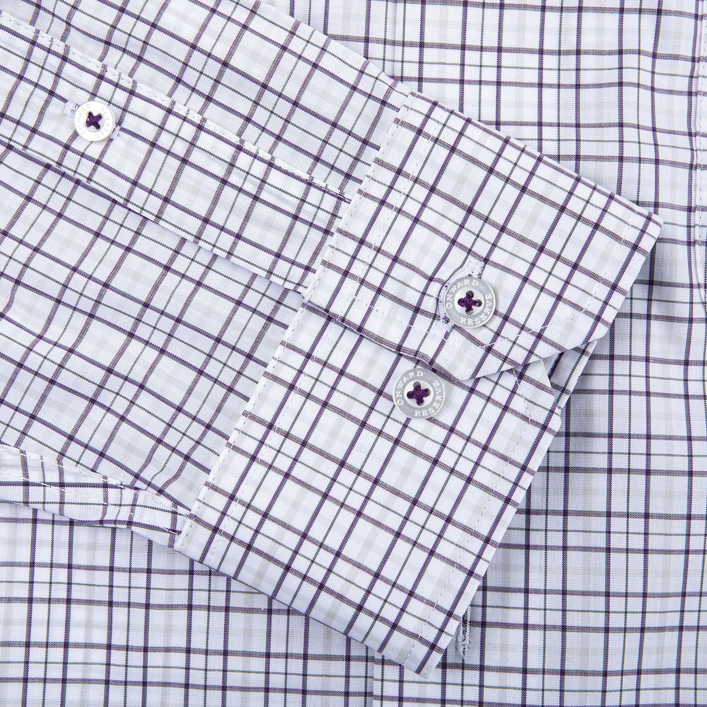 All Team Tattersall Button Down Shirt - Purple - Onward Reserve
