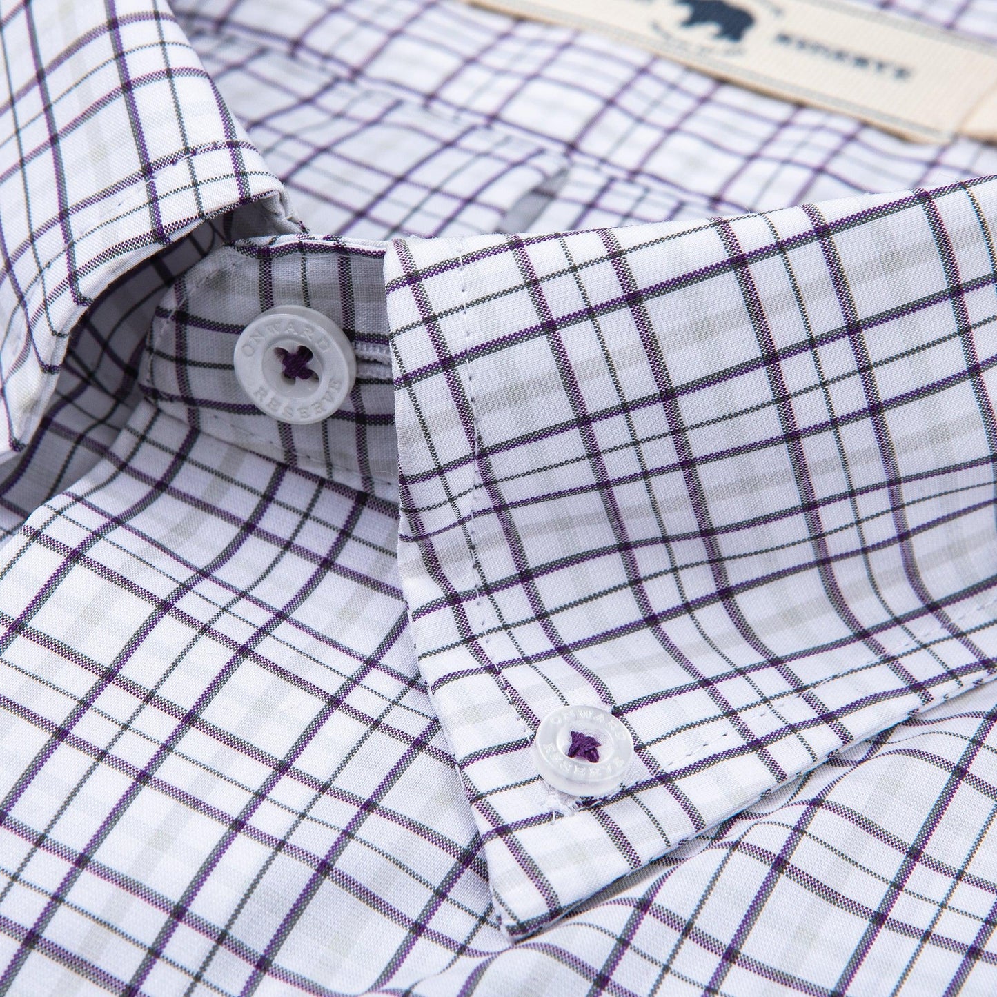 All Team Tattersall Button Down Shirt - Purple - Onward Reserve