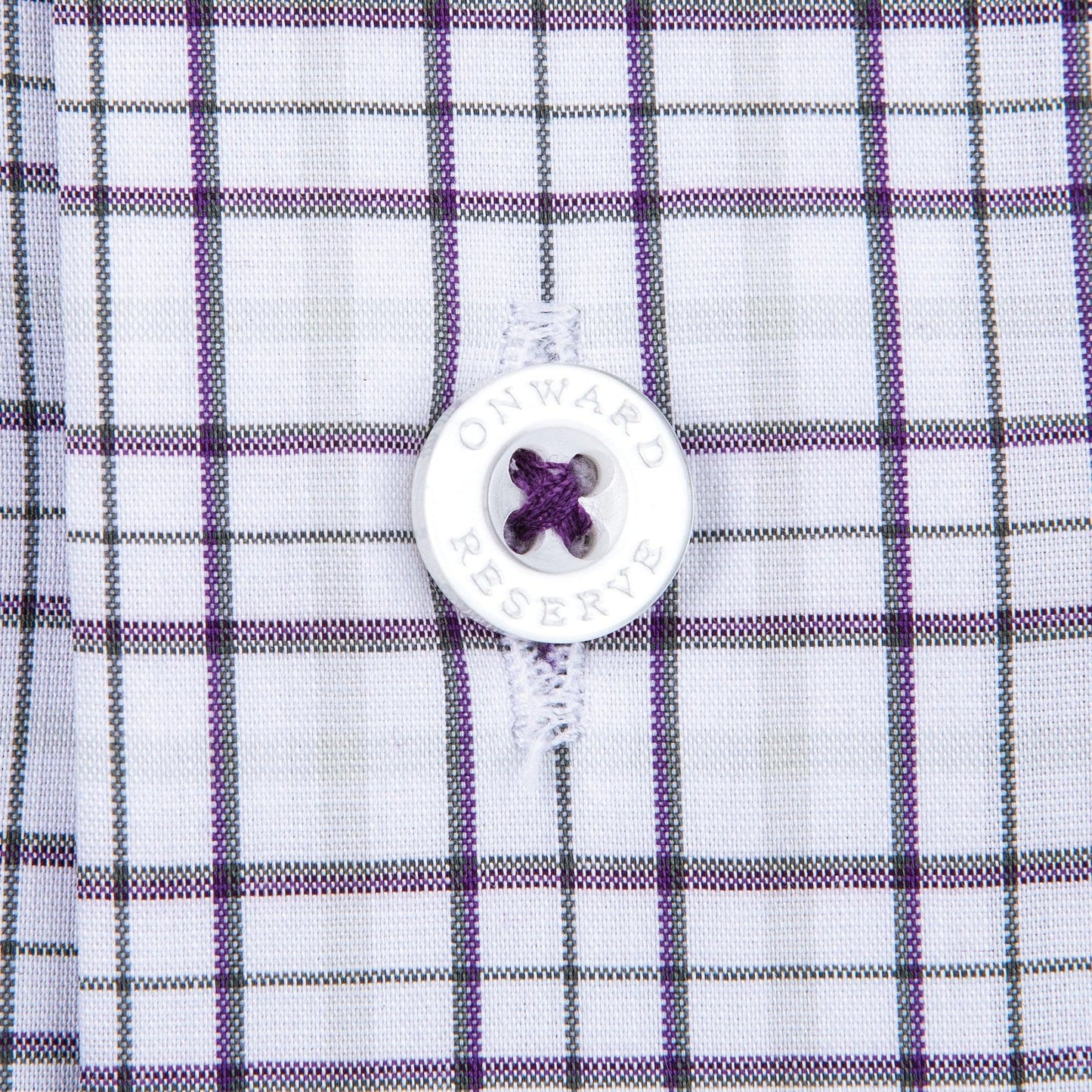All Team Tattersall Button Down Shirt - Purple - Onward Reserve