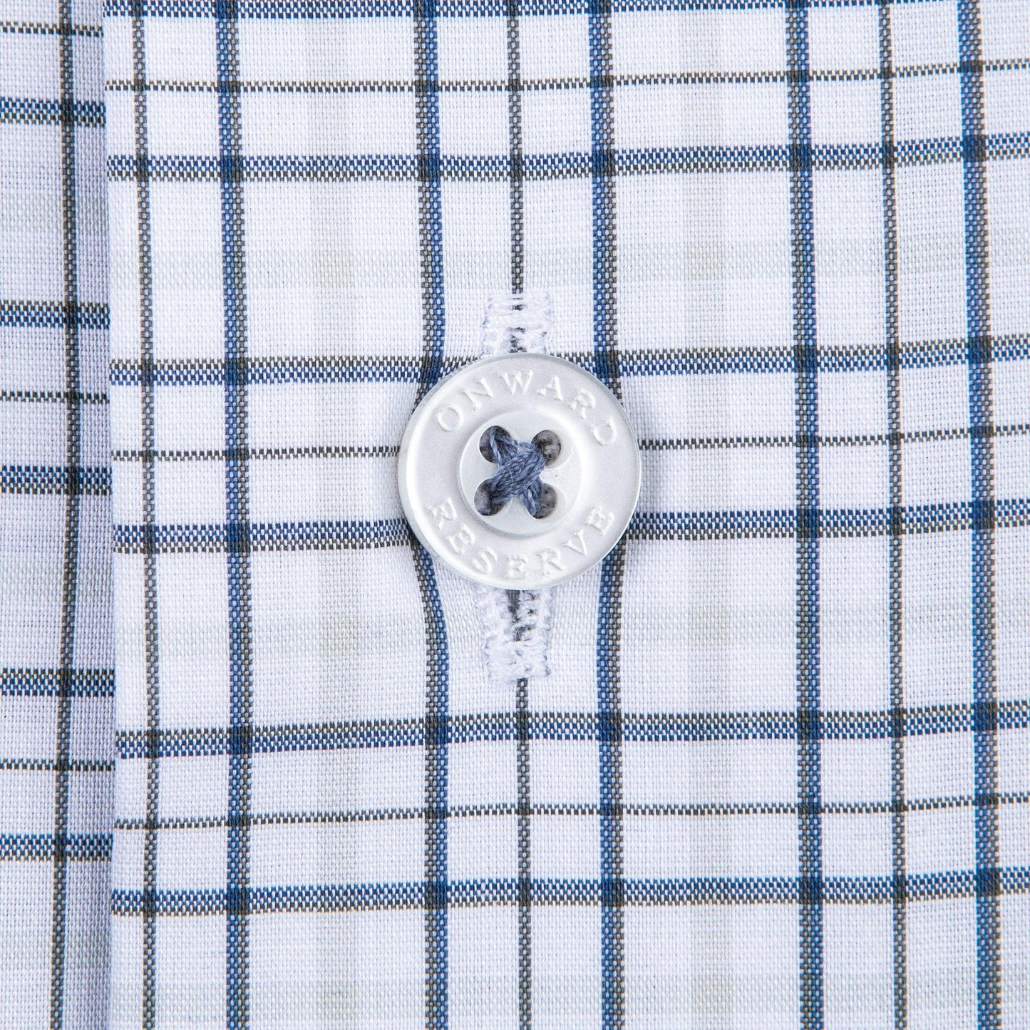 All Team Tattersall Button Down Shirt - True Navy - Onward Reserve