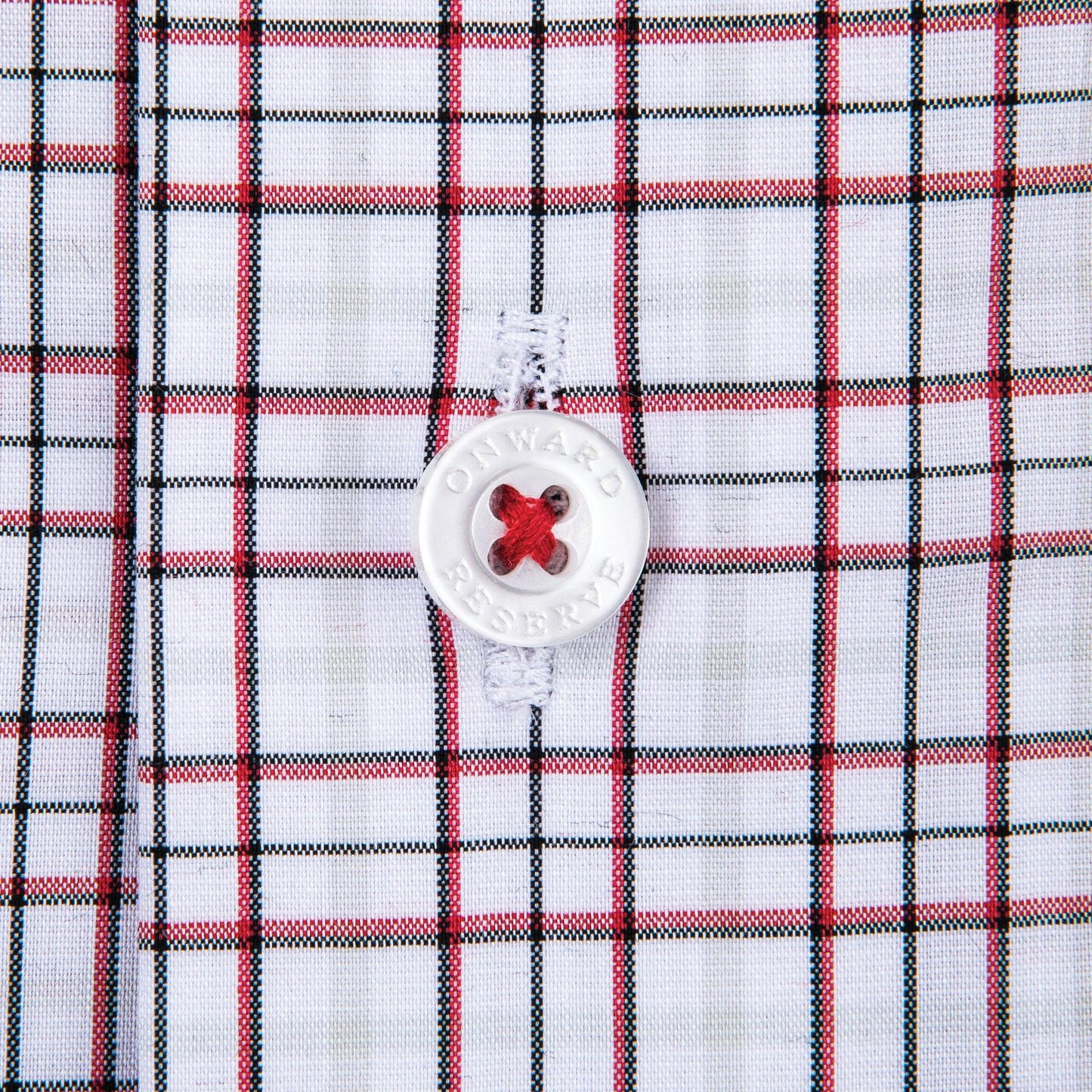 All Team Tattersall Button Down Shirt - Red - Onward Reserve