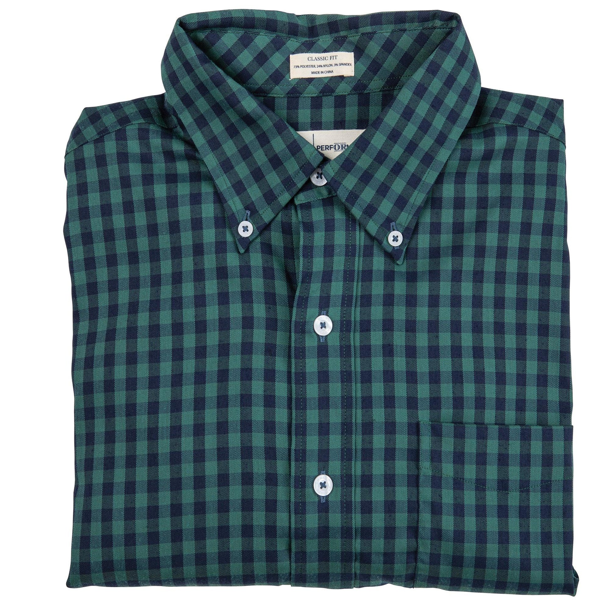 Union Classic Fit Performance Twill Button Down - Sea Pine - Onward Reserve