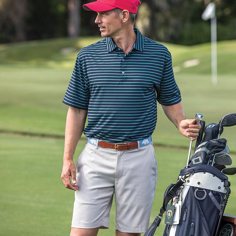 Fairway Stripe Performance Polo - Onward Reserve