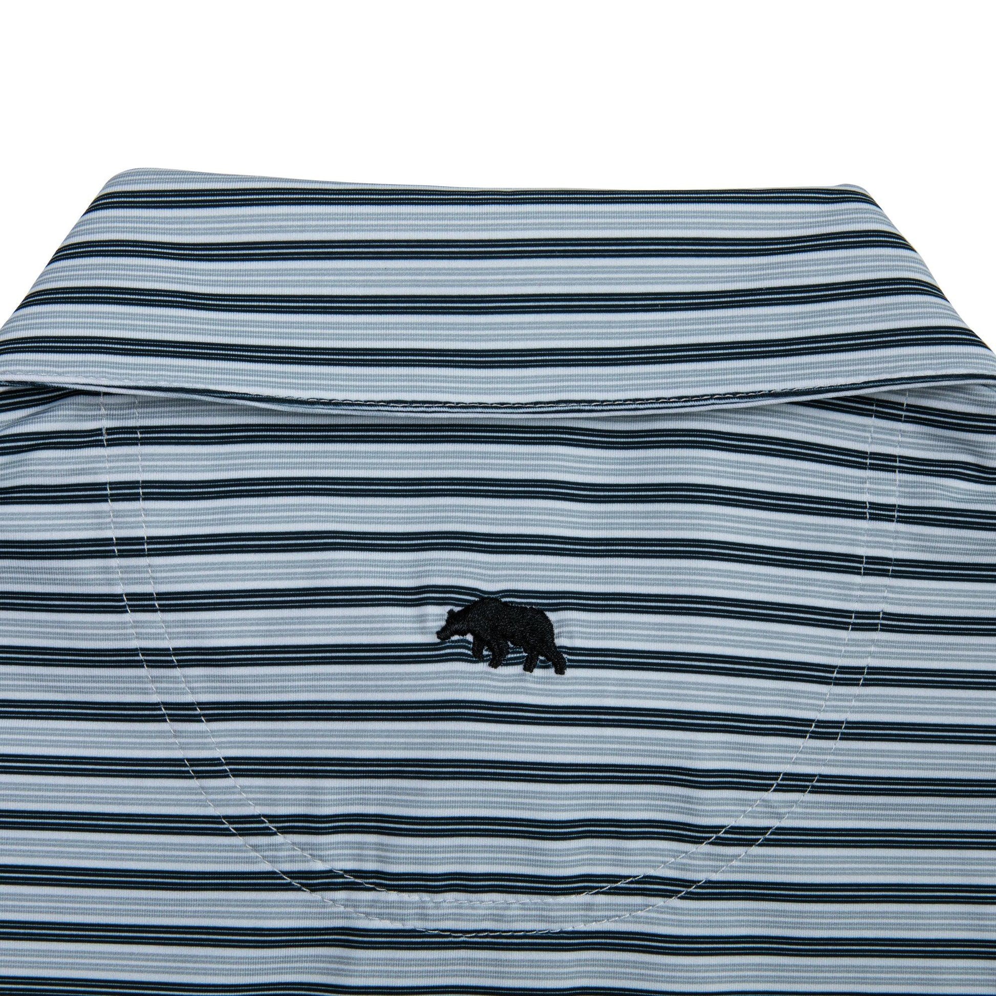Wedge Stripe Performance Polo - Collegiate Blue - Onward Reserve