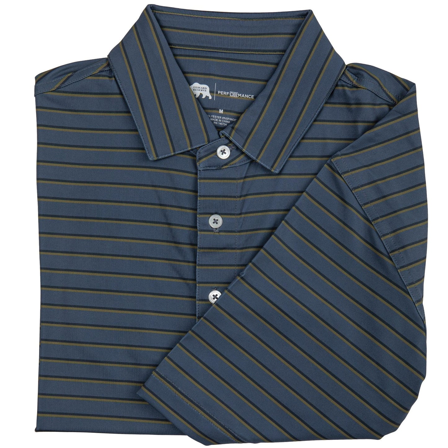 Fairway Stripe Performance Polo - Onward Reserve