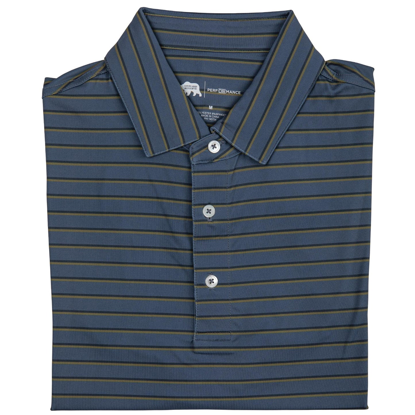 Fairway Stripe Performance Polo - Onward Reserve