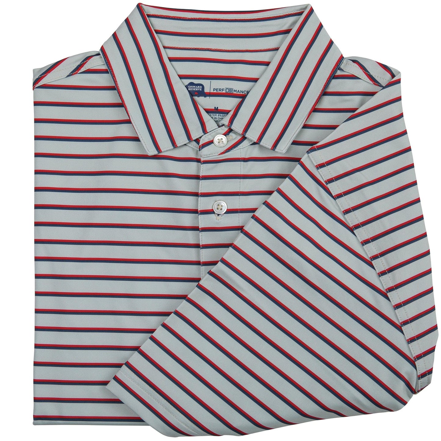 Fairway Stripe Performance Polo - Onward Reserve