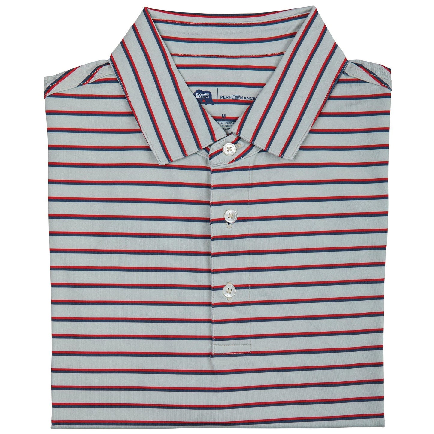 Fairway Stripe Performance Polo - Onward Reserve