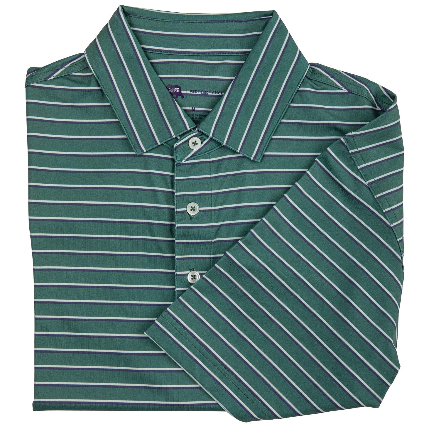 Fairway Stripe Performance Polo - Onward Reserve