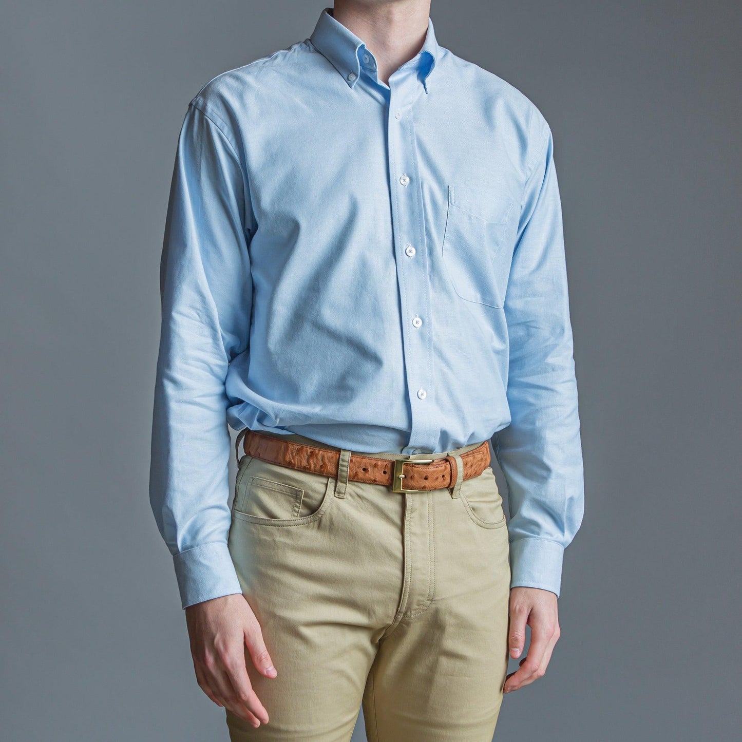 Solid Sky Classic Fit Performance Oxford Button Down - OnwardReserve