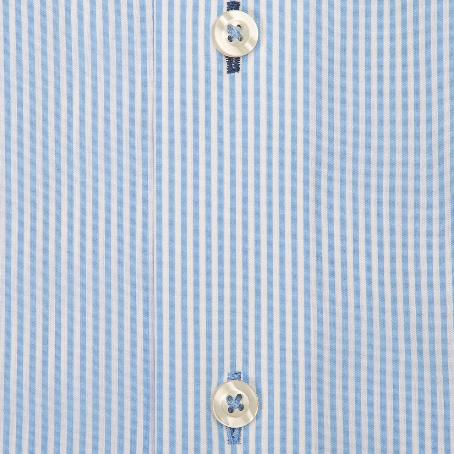 Light Blue/White Stripe Tailored Fit Spread Collar Shirt - Onward Reserve
