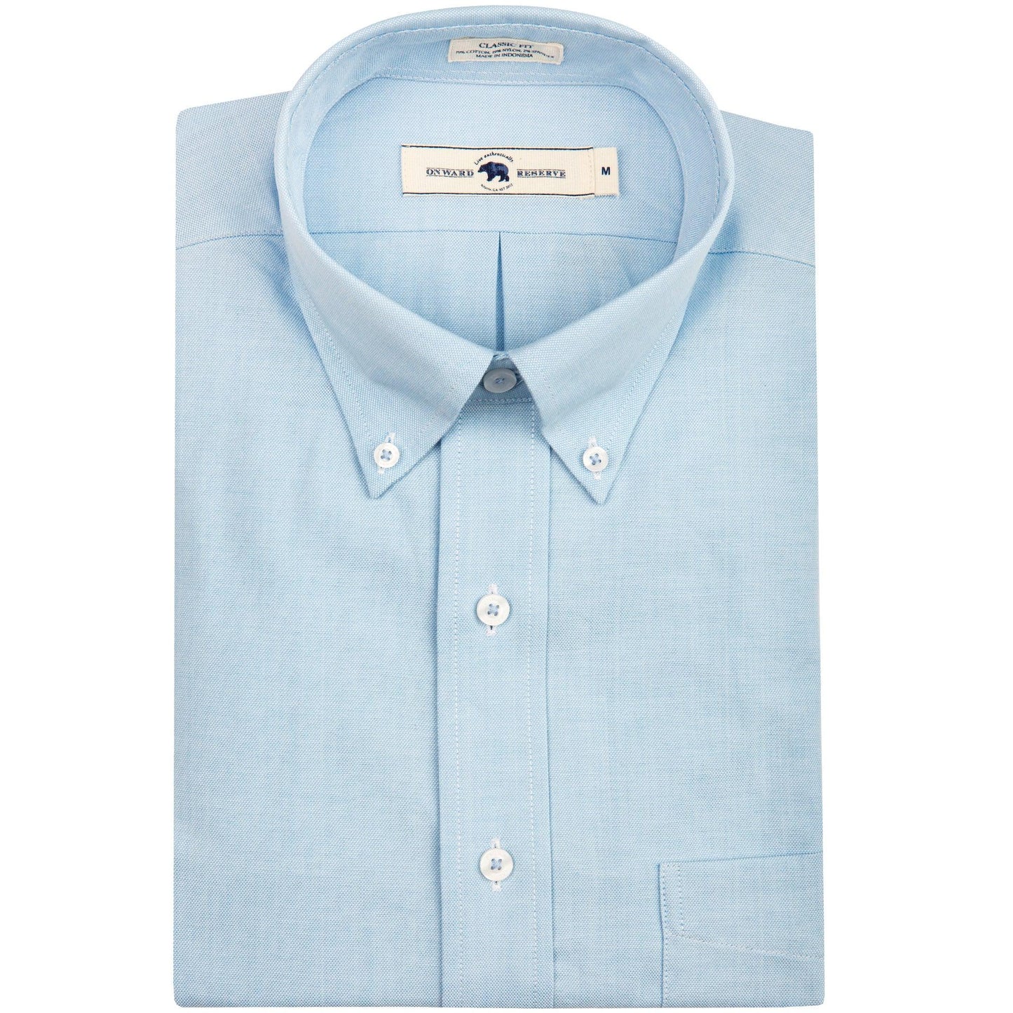 Solid Sky Classic Fit Performance Oxford Button Down - OnwardReserve