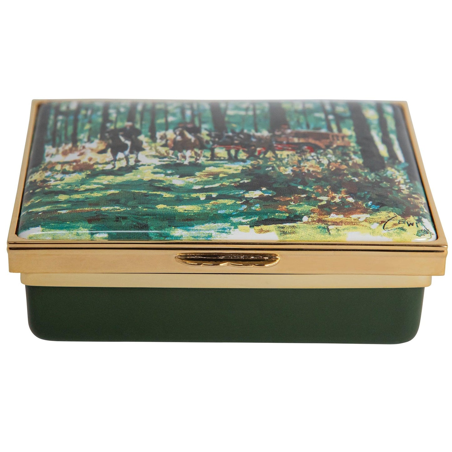 Thomasville Hunt Scene Enamel Box Small - Onward Reserve