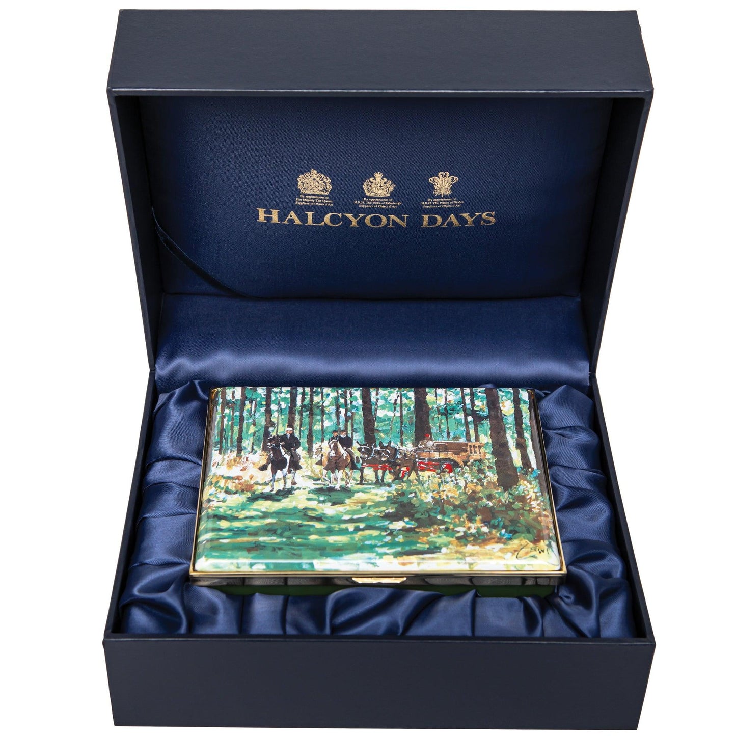 Thomasville Hunt Scene Enamel Box Large - Onward Reserve