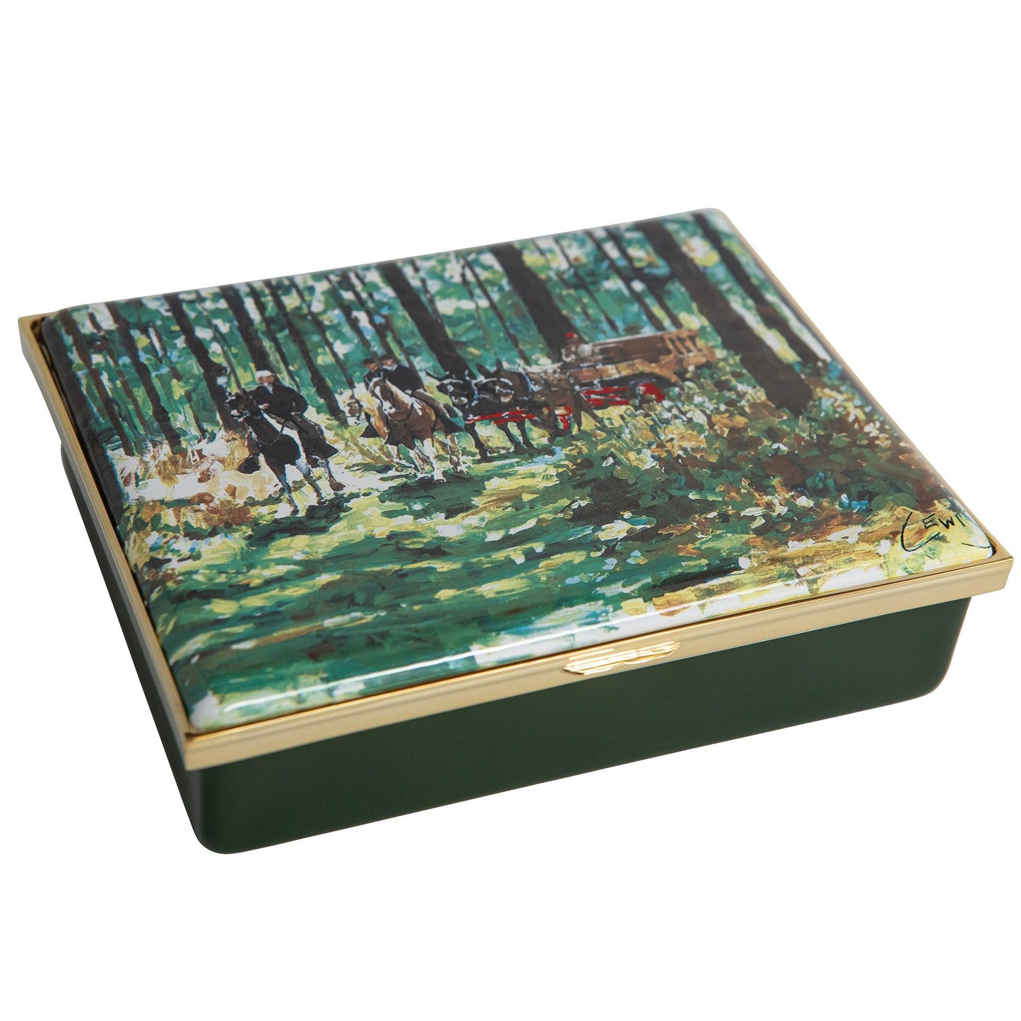Thomasville Hunt Scene Enamel Box Large - Onward Reserve