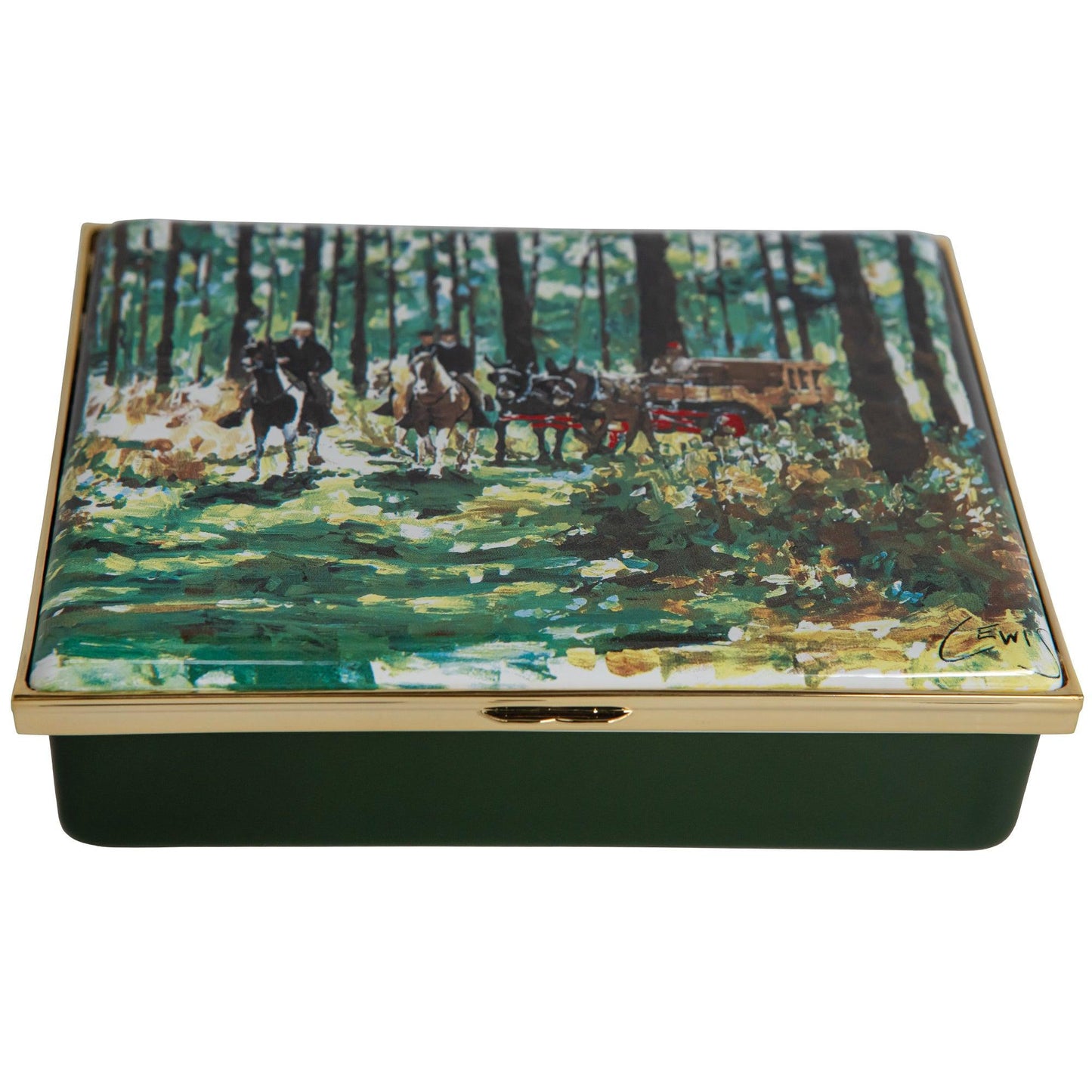 Thomasville Hunt Scene Enamel Box Large - Onward Reserve