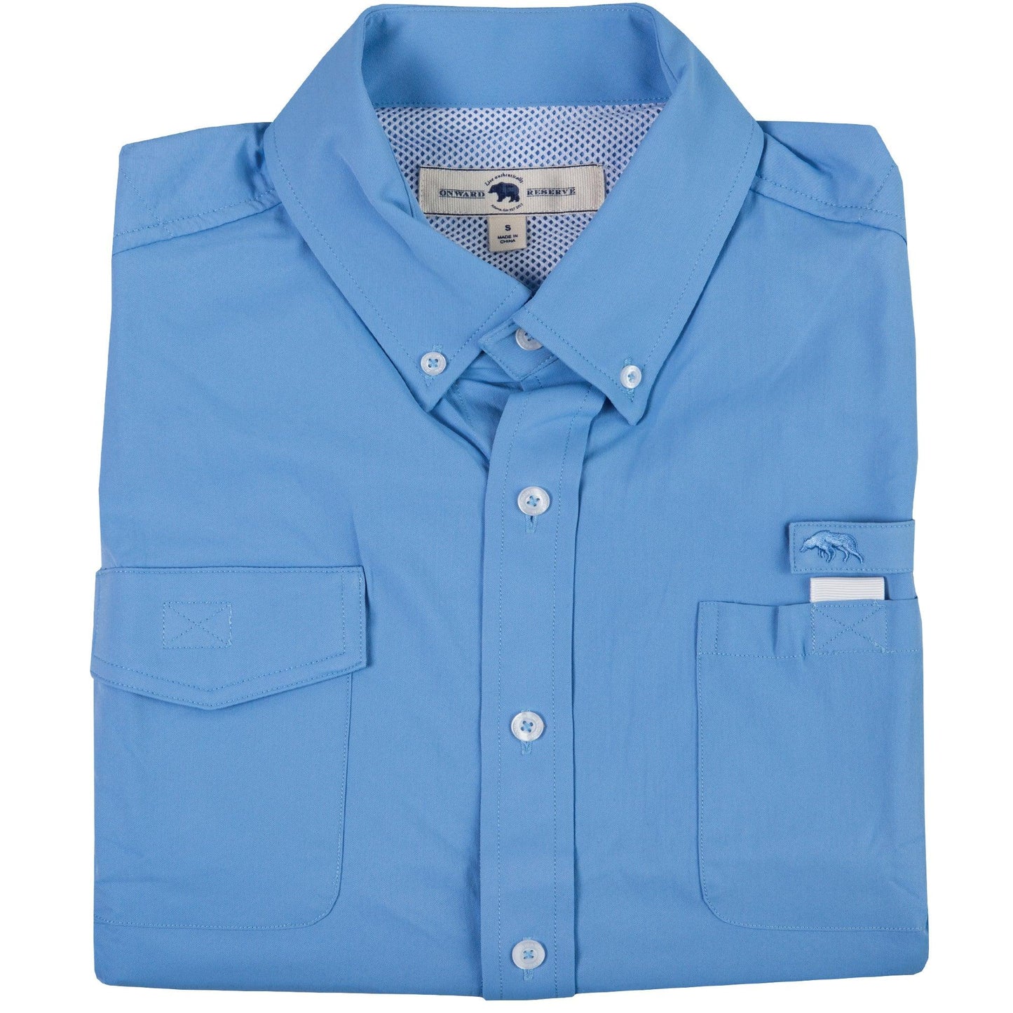Performance Fishing Shirt - Solid Blue - OnwardReserve