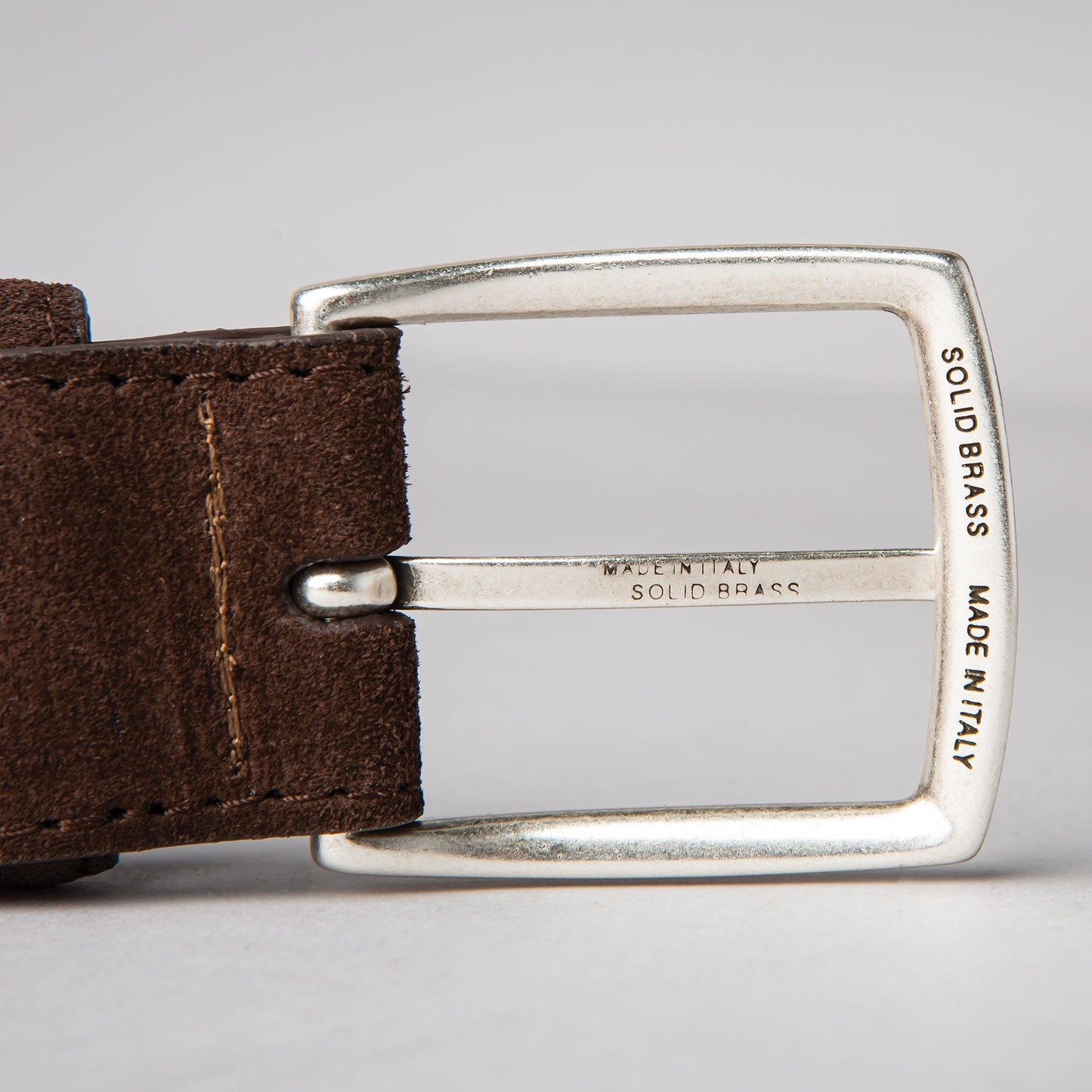 1 3/8" Suede Belt - Chocolate - Onward Reserve