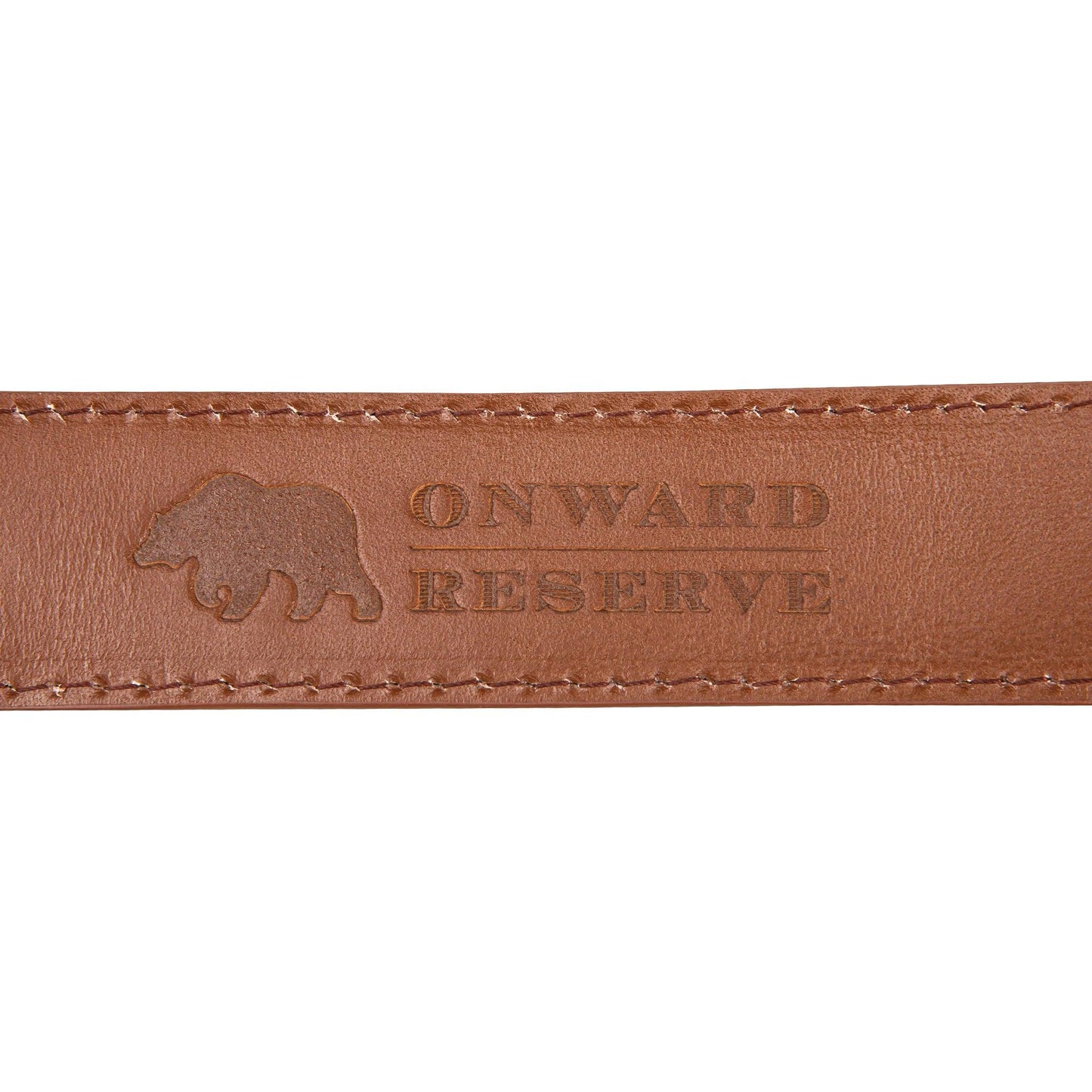 1 3/8" Genuine Crocodile Belt - Brandy - Onward Reserve