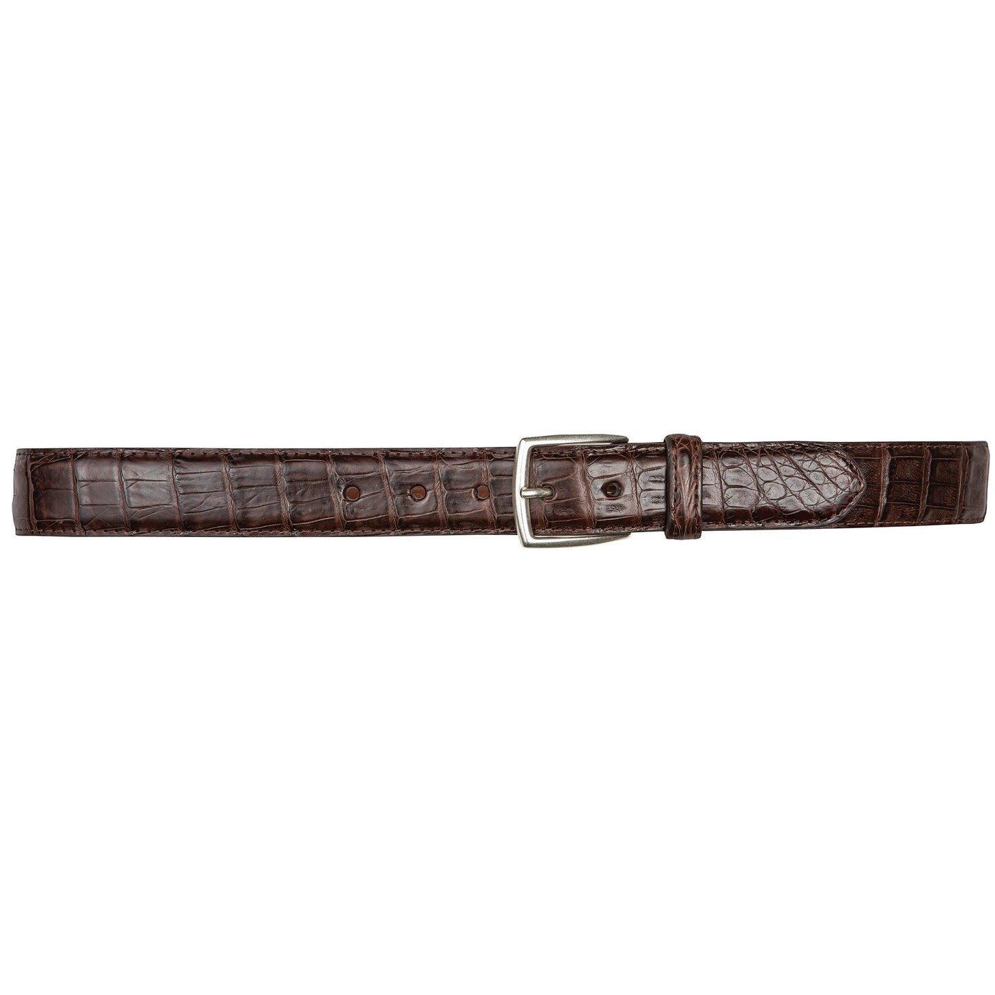 1 3/8" Genuine Crocodile Belt - Chocolate - Onward Reserve