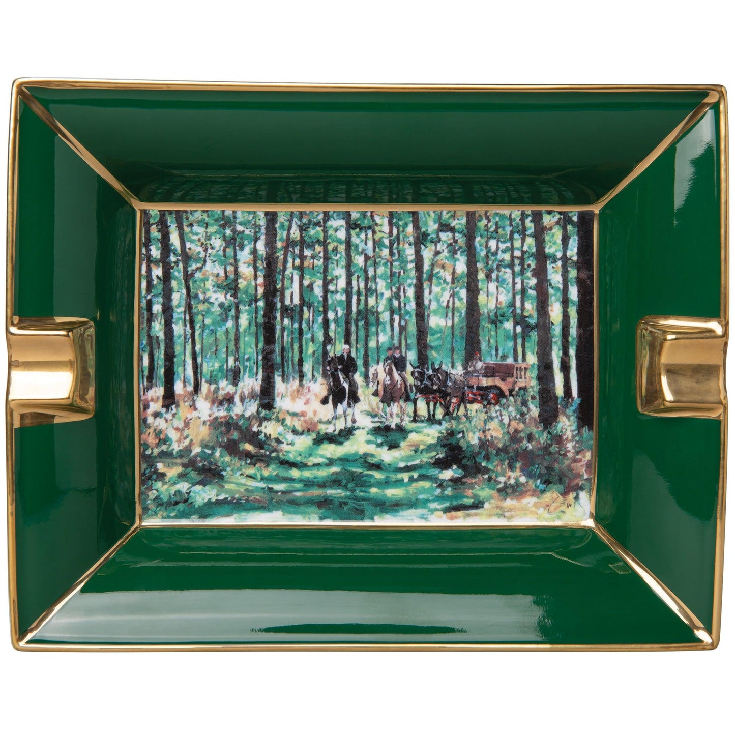 Thomasville Hunt Scene Ashtray - Onward Reserve