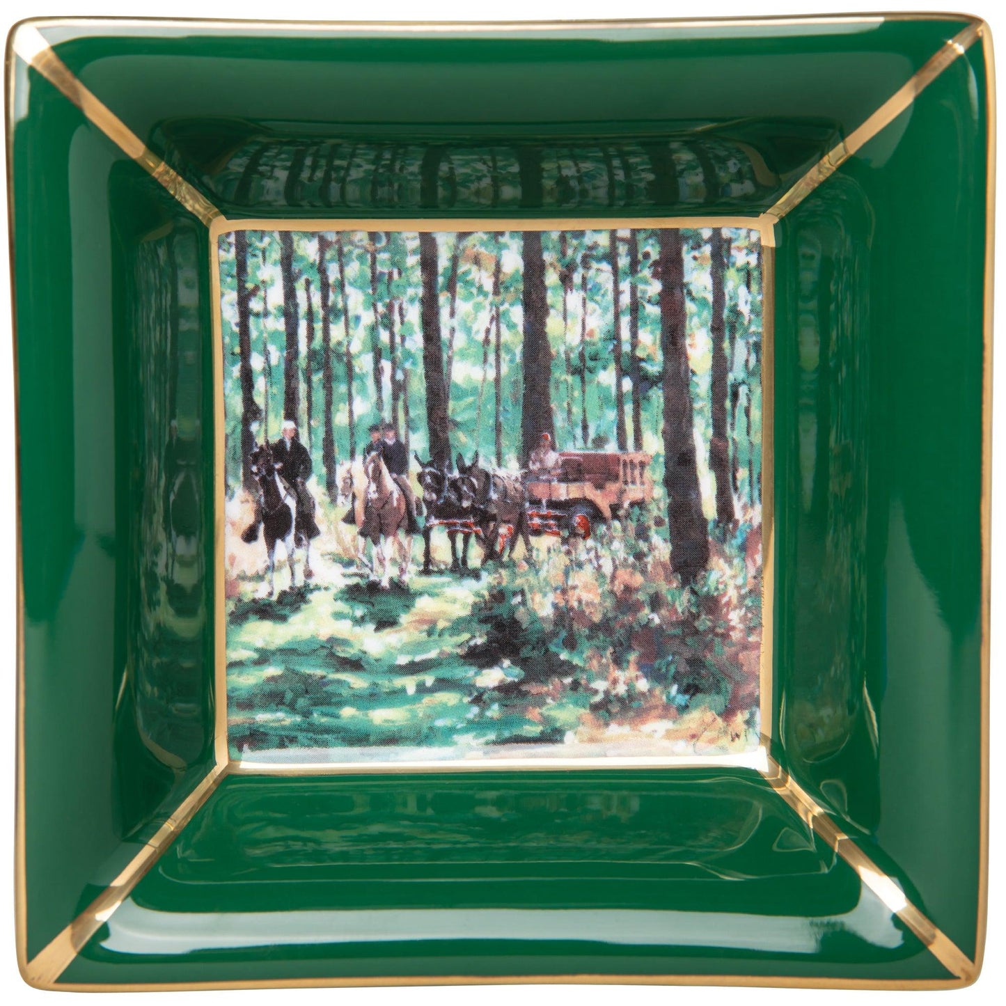 Thomasville Hunt Scene Square Tray - Onward Reserve