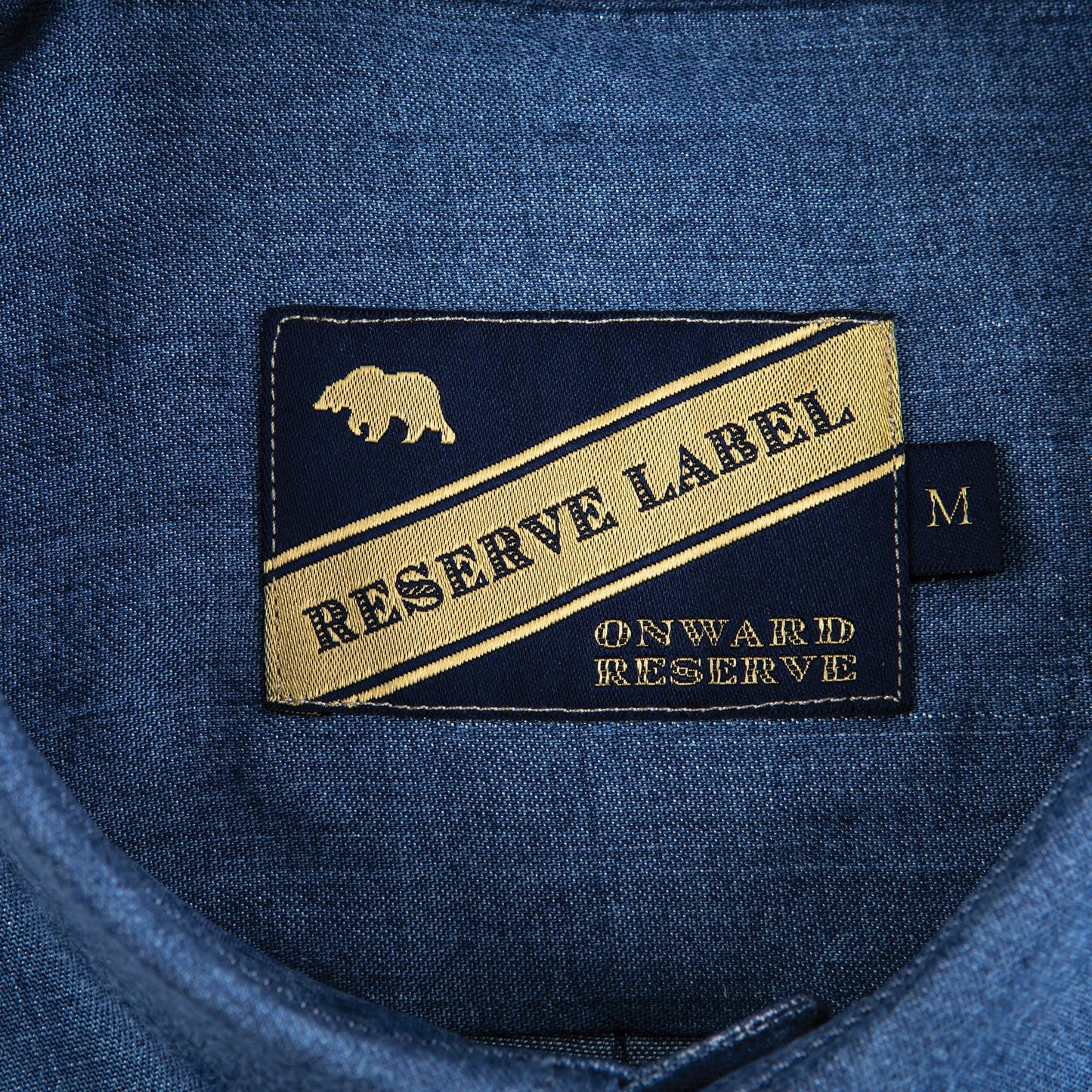 Reserve Bay Blue Modified Spread Collar Shirt - Onward Reserve