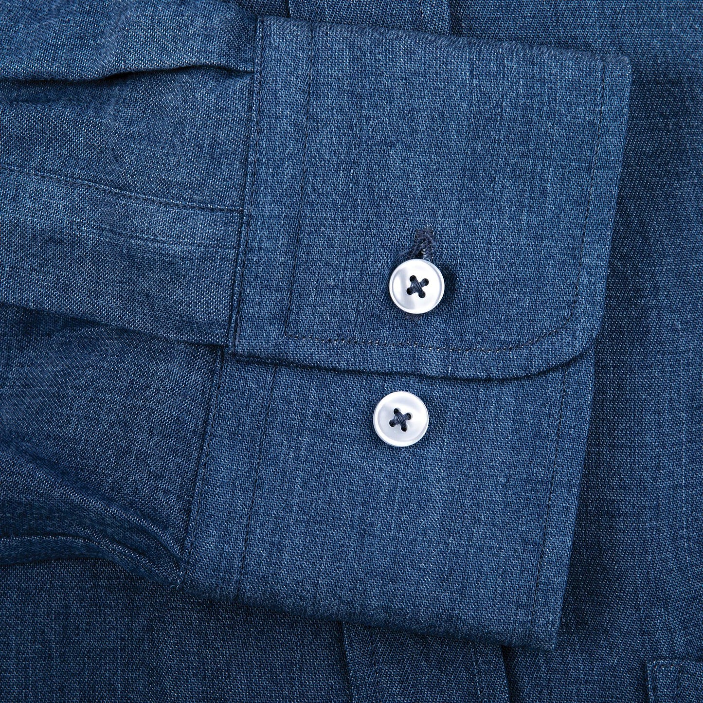 Reserve Bay Blue Modified Spread Collar Shirt - Onward Reserve